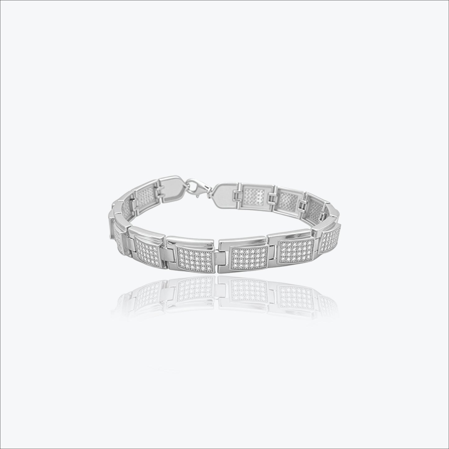 recta link bracelet – sterling silver in refinement