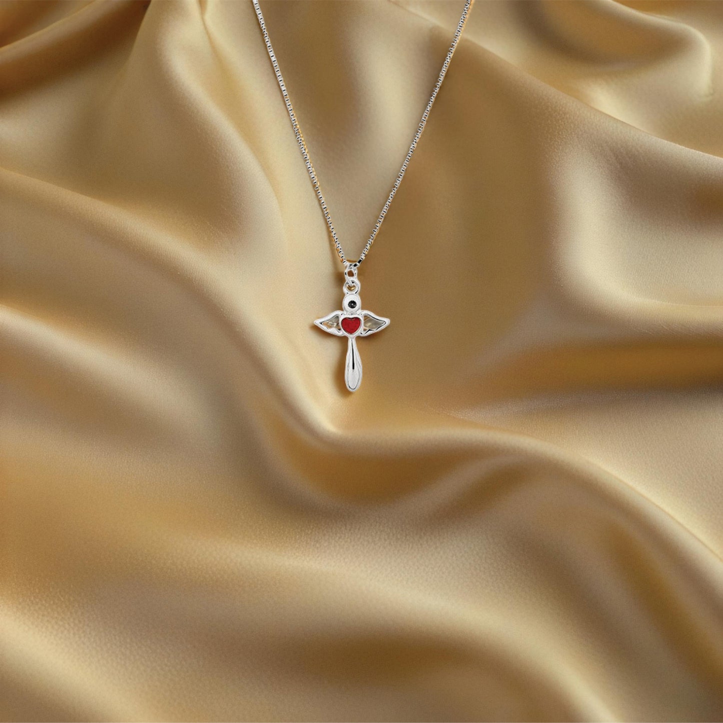 alavelle pendant – sterling silver in winged devotion