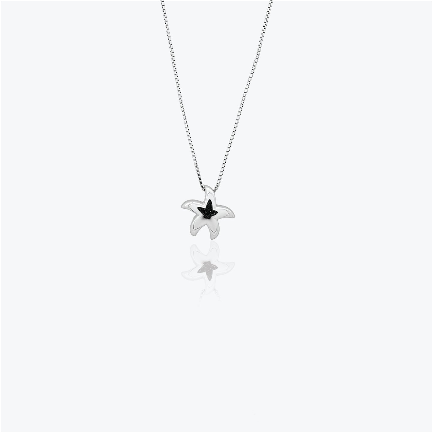 star pendant – sterling silver in tidal elegance