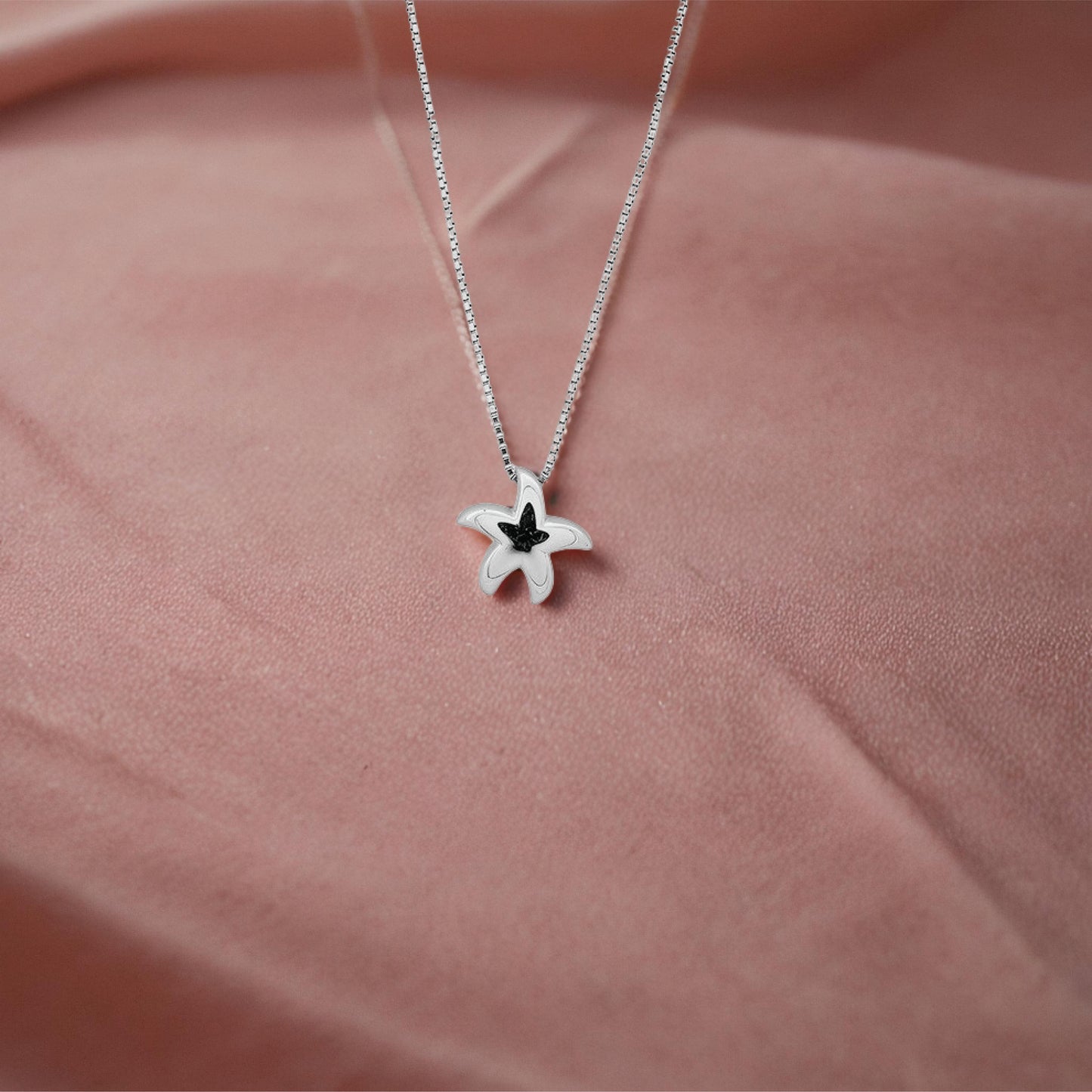 star pendant – sterling silver in tidal elegance