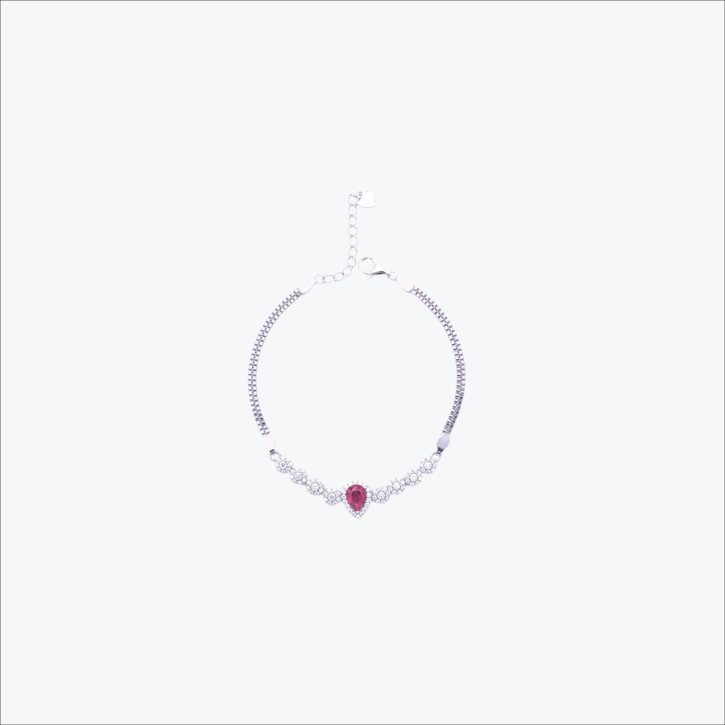 heartline bracelet – sterling silver