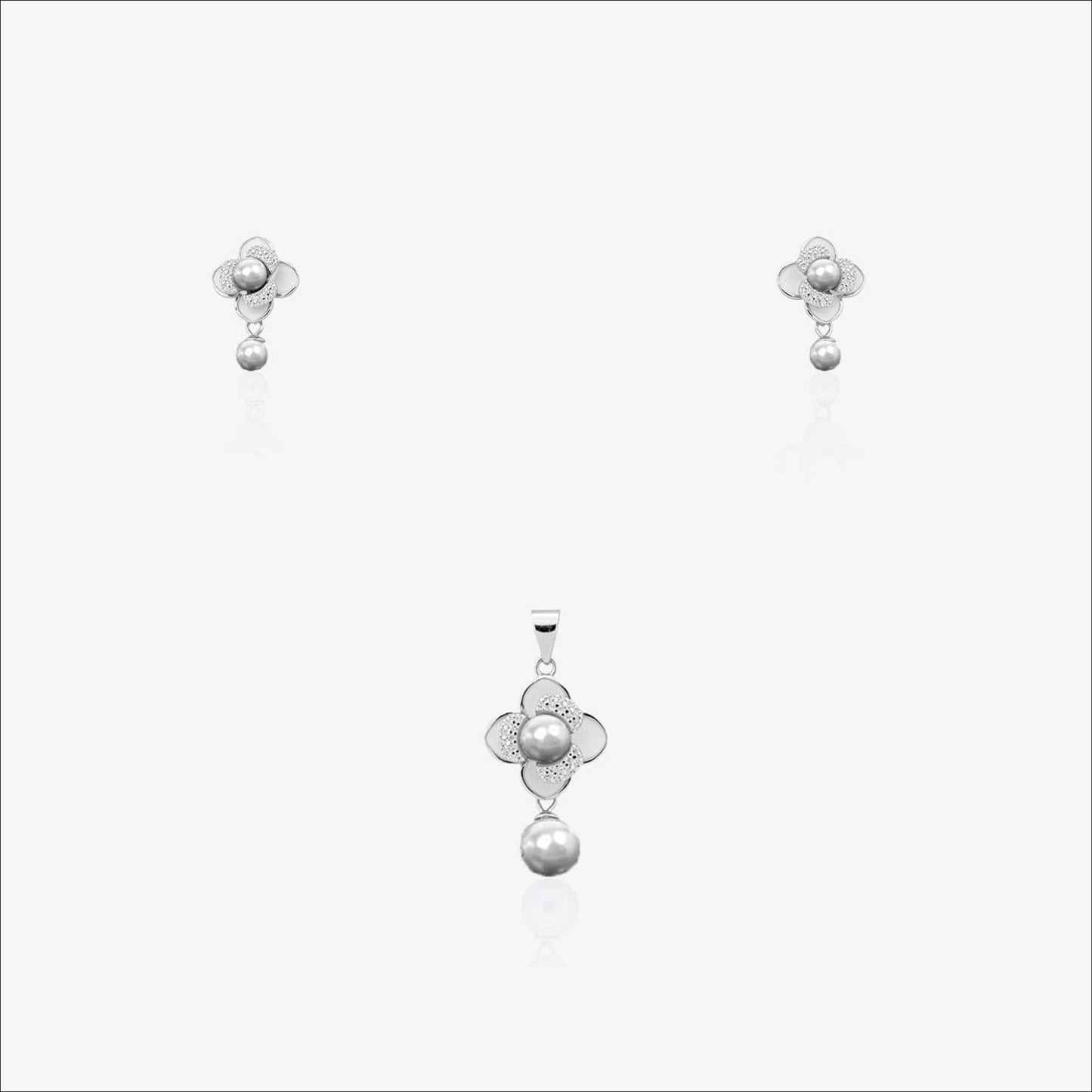 geogleam set– sterling silver in elegance