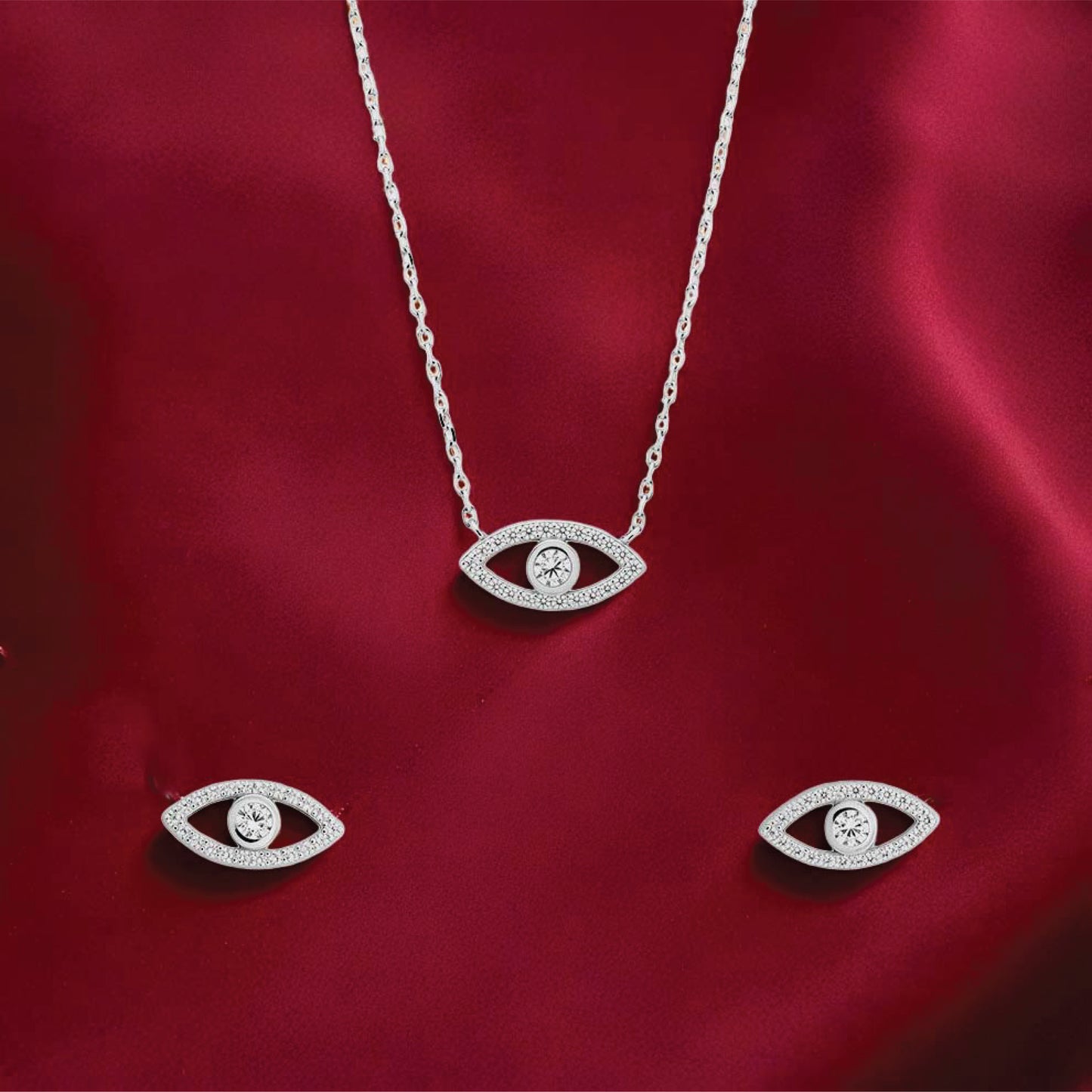 oculis set – sterling silver in graceful gaze