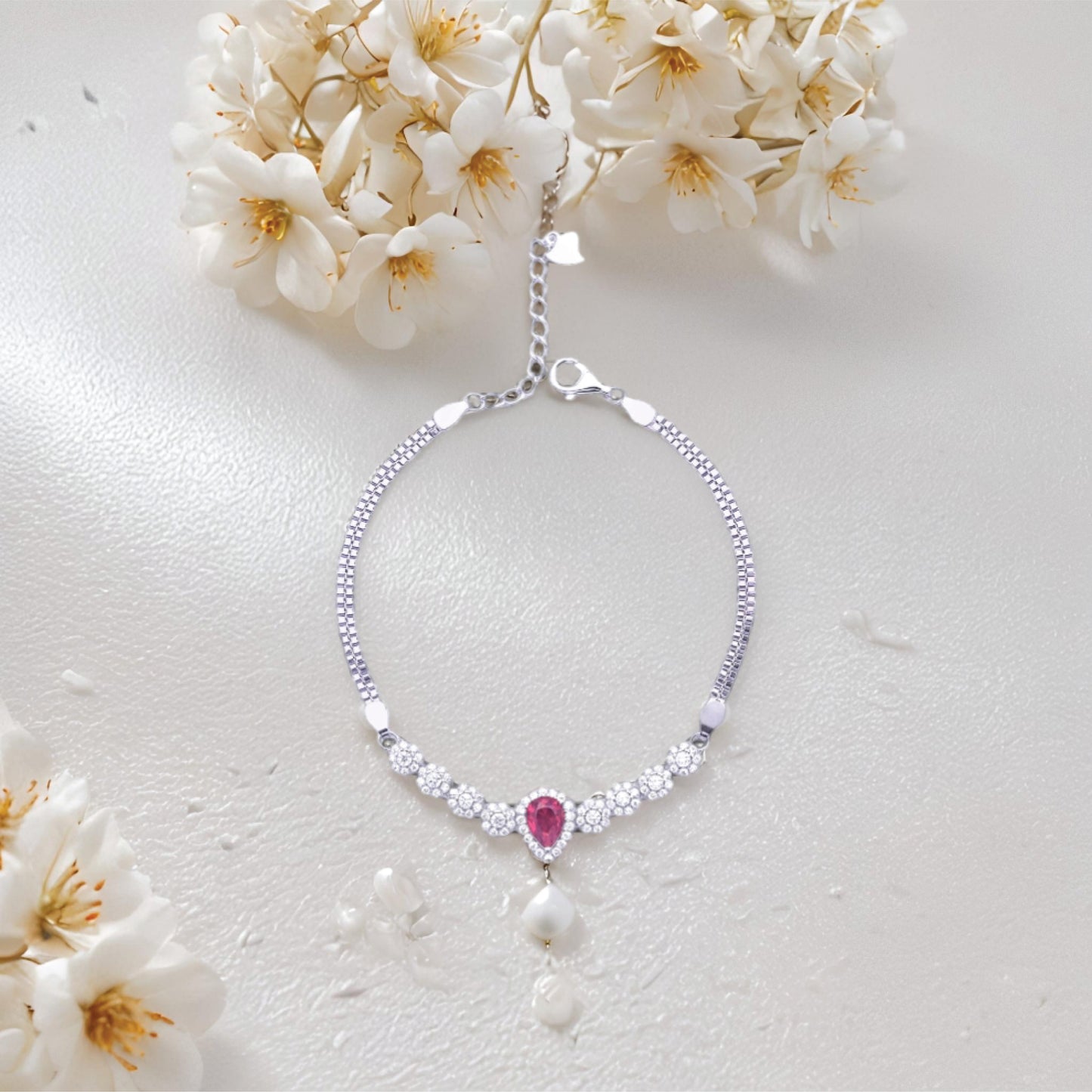 heartline bracelet – sterling silver
