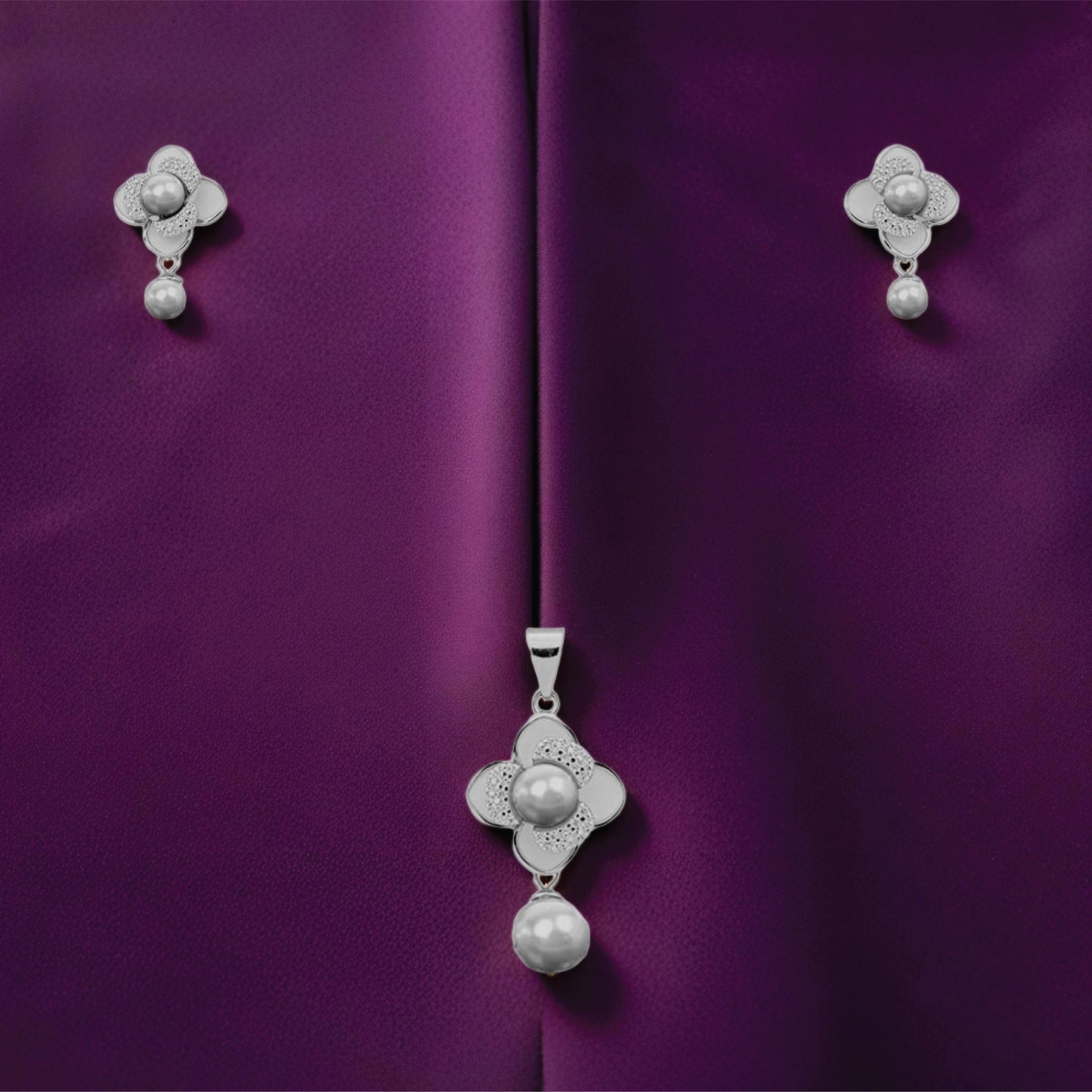 geogleam set– sterling silver in elegance