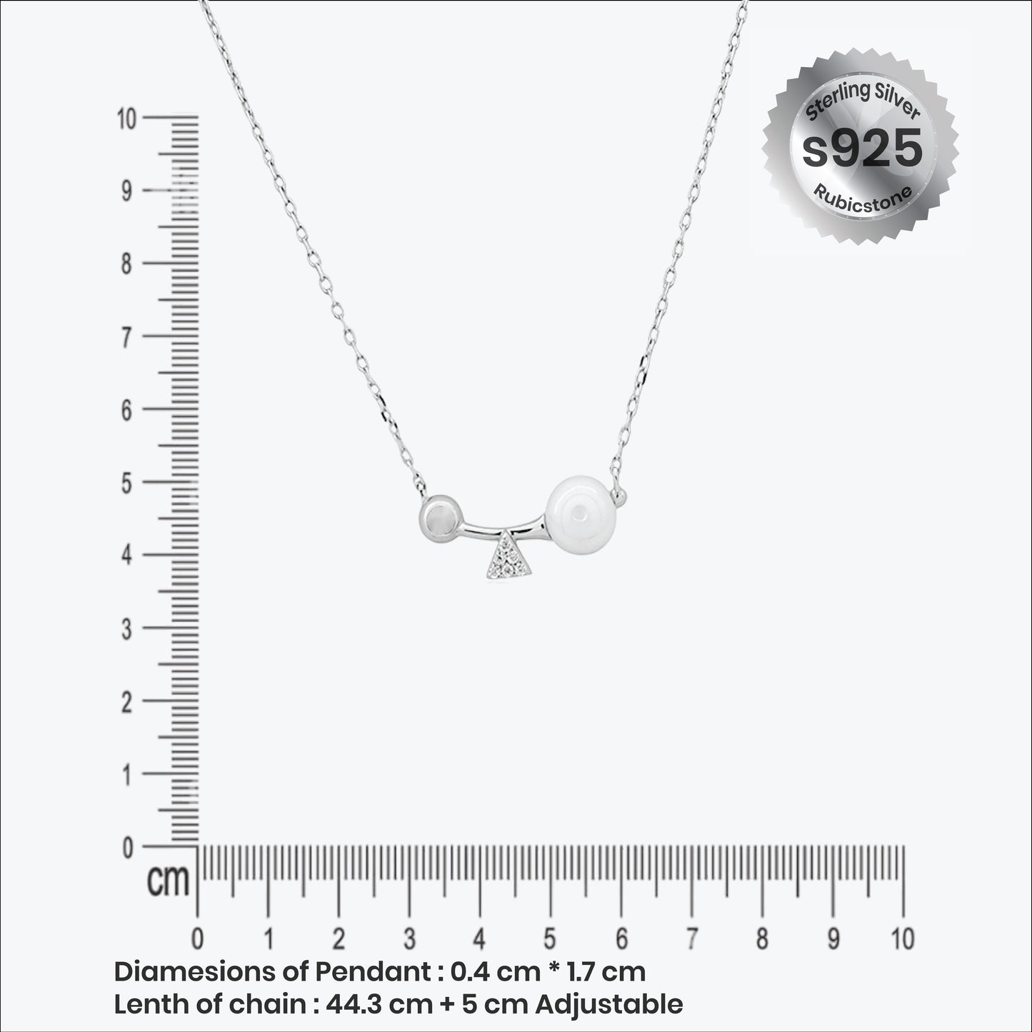 sterling silver cetara pendant