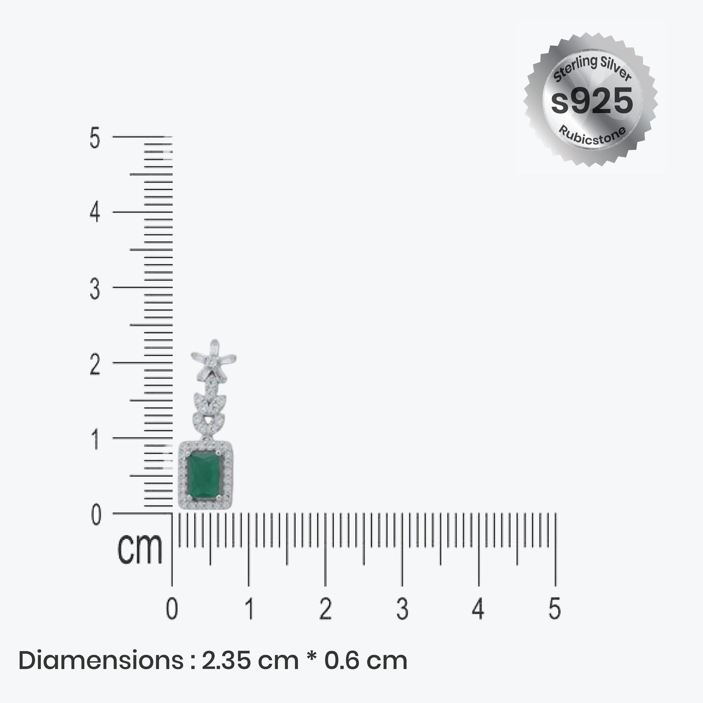 greenlight pendant – sterling silver glow