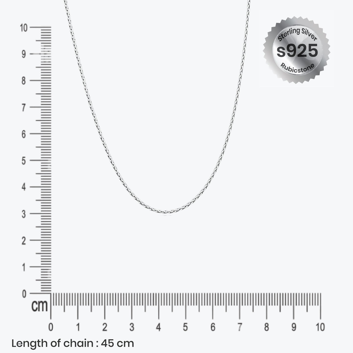 twistelle chain – sterling silver