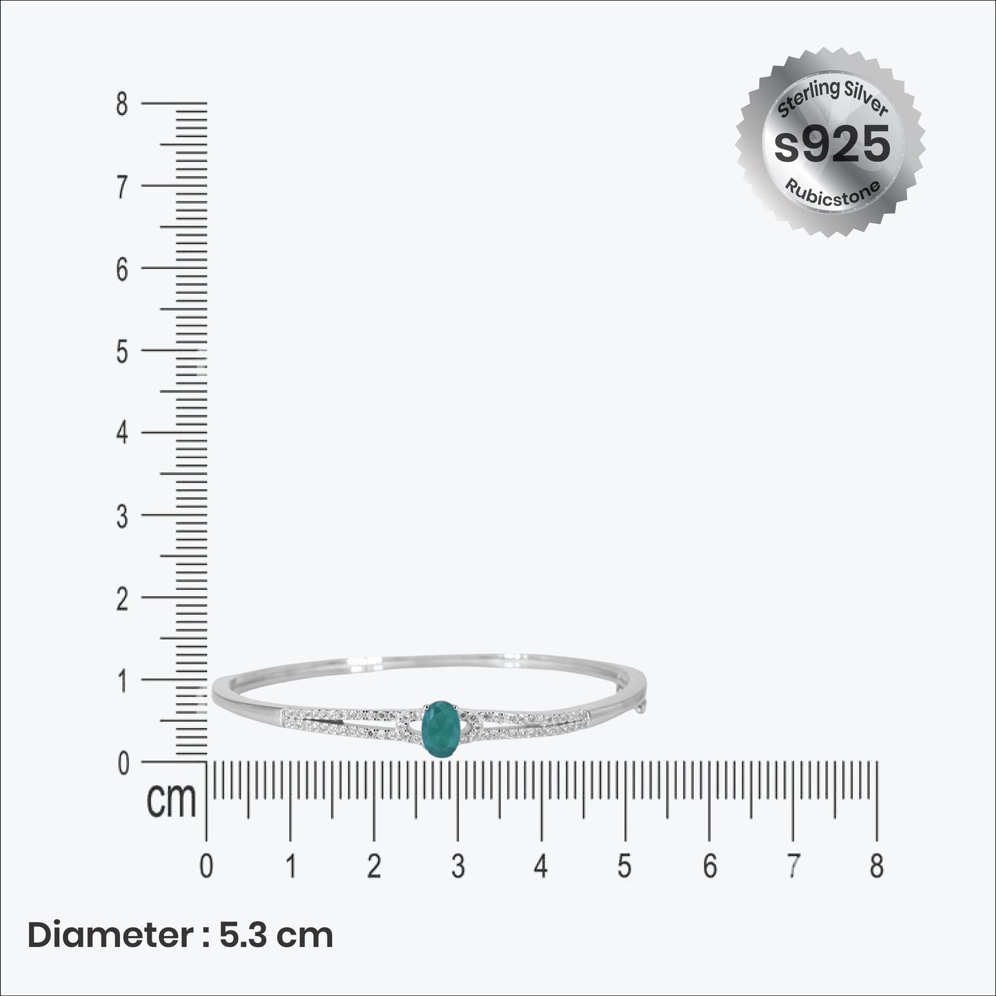 verdant bracelet– sterling silver luminous elegance