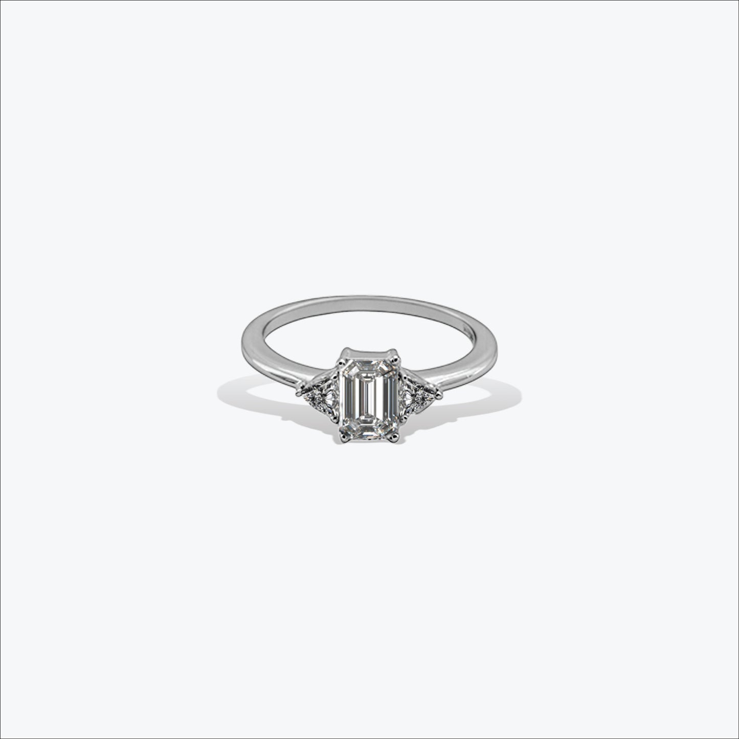 maris beam ring – sterling silver with sleek sparkle