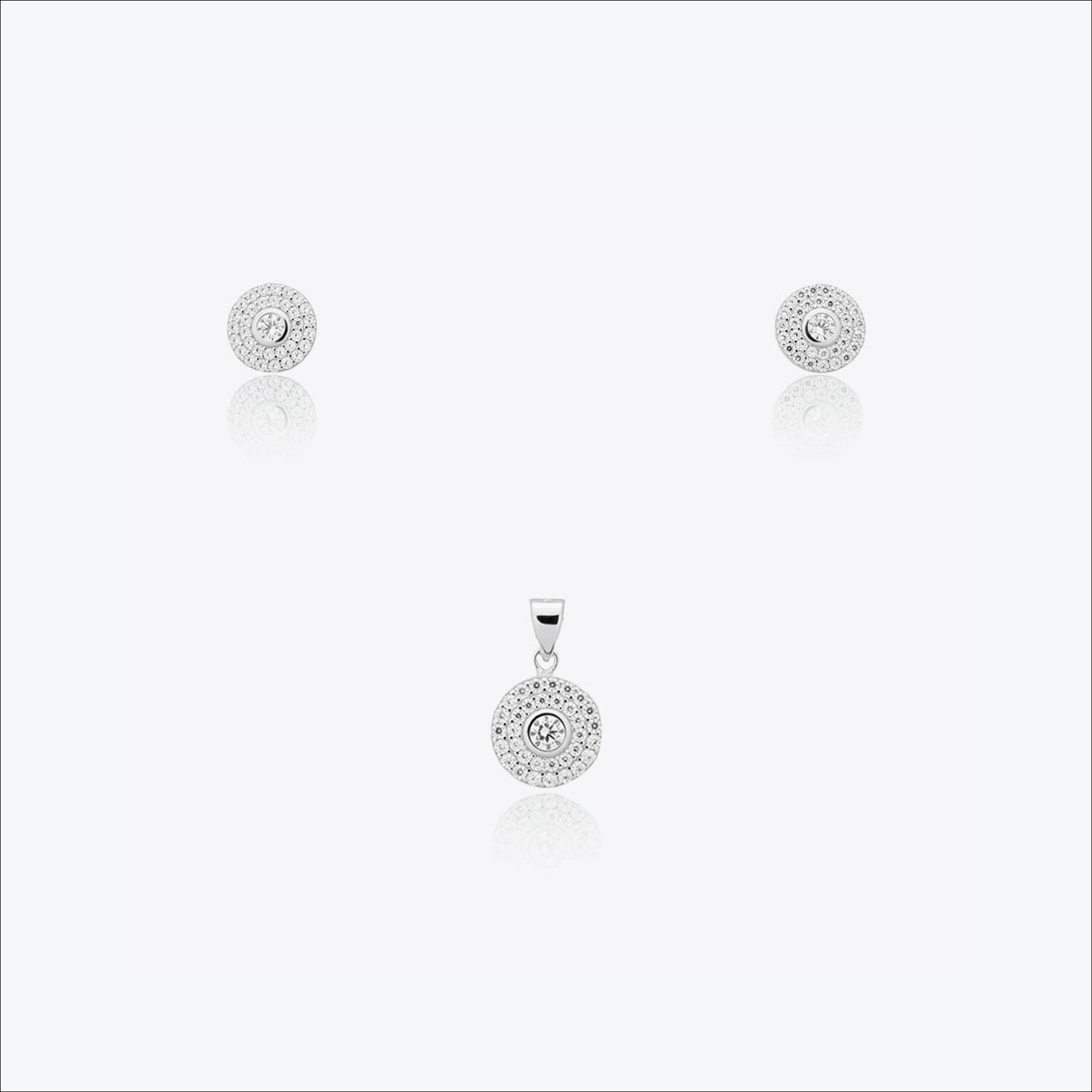 eira flow pendant – sterling silver with gentle hue