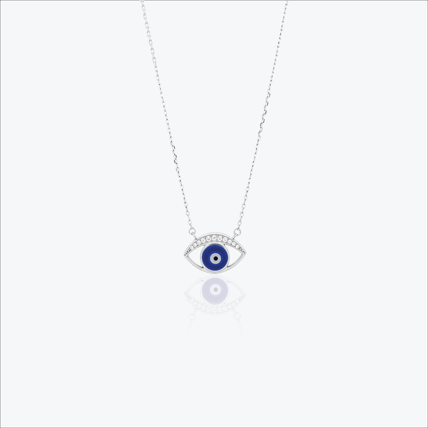 luma eye pendant – sterling silver