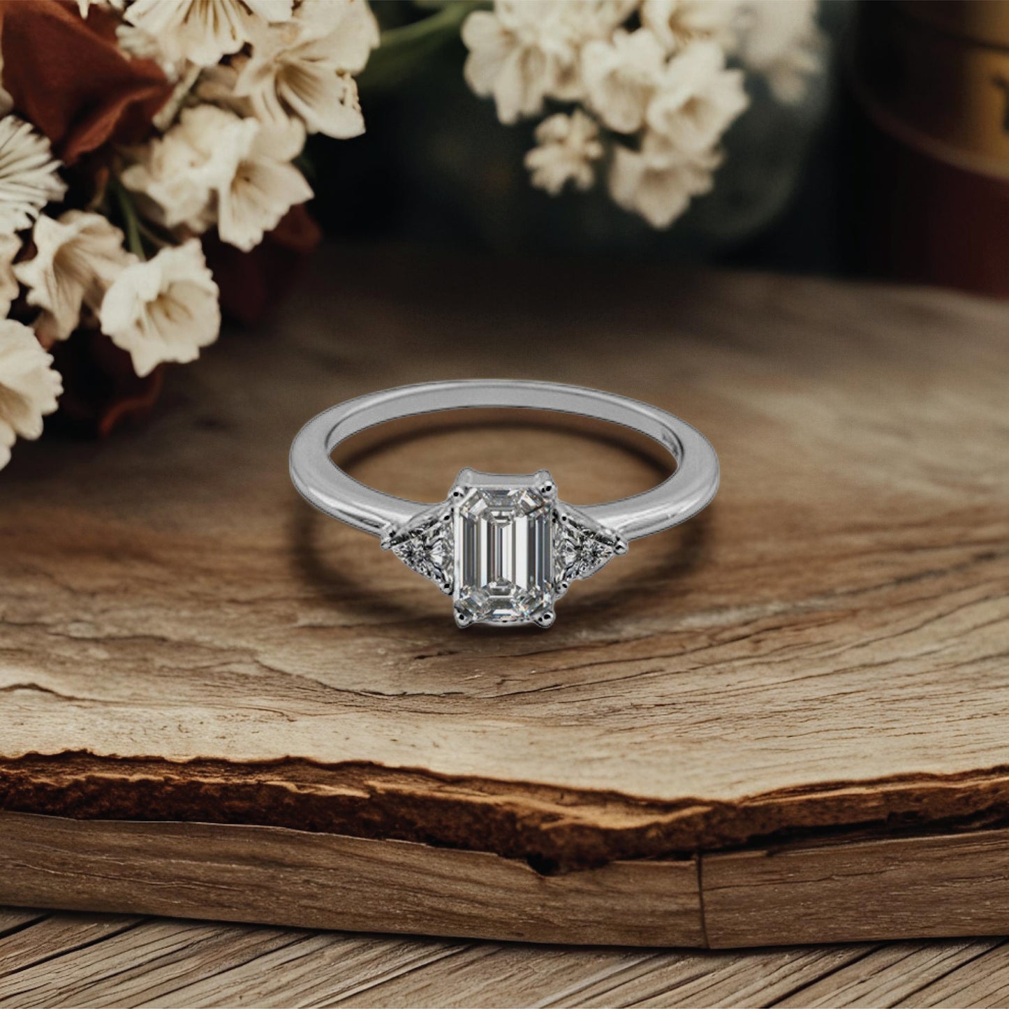 maris beam ring – sterling silver with sleek sparkle