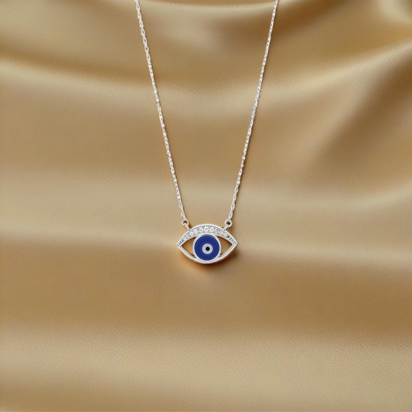luma eye pendant – sterling silver