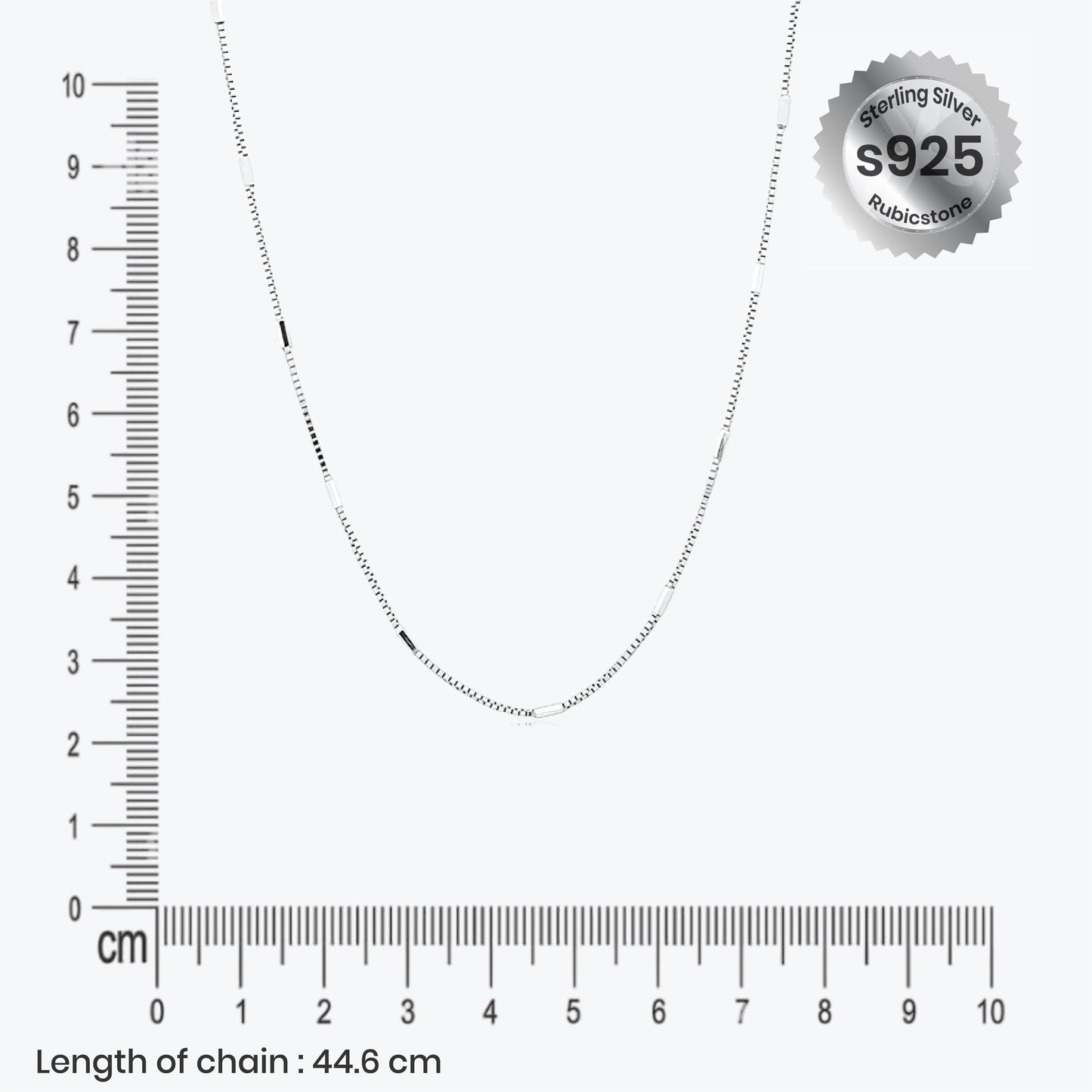 modula chain – sterling silver