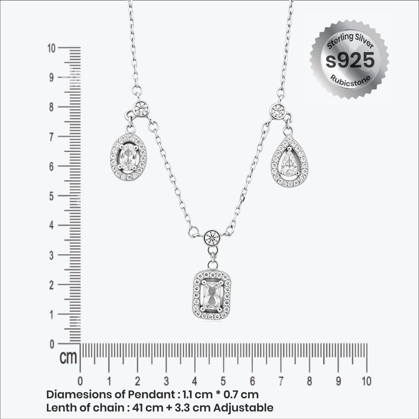 trivella set – sterling silver in sculpted sparkle