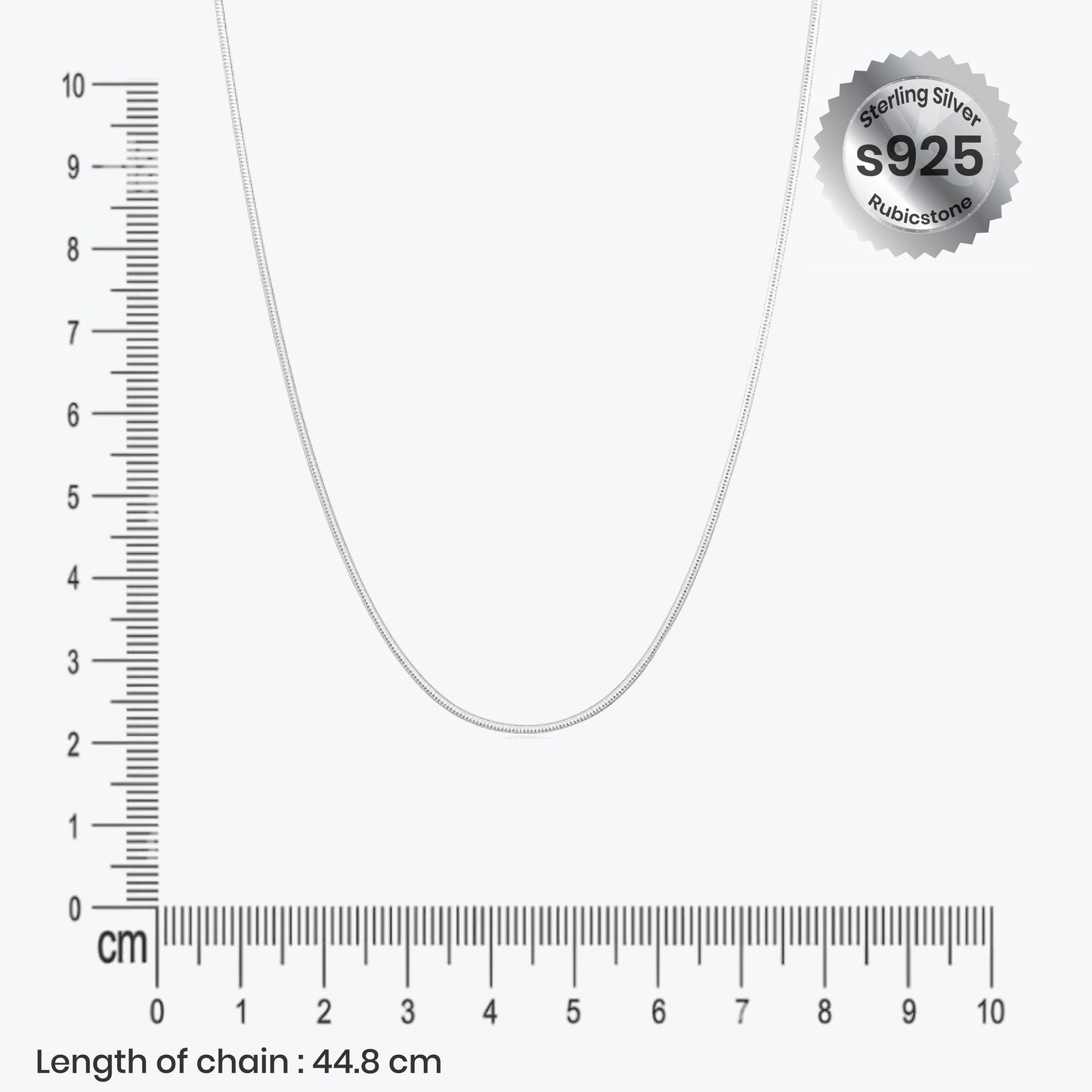 eira luster chain – sterling silver