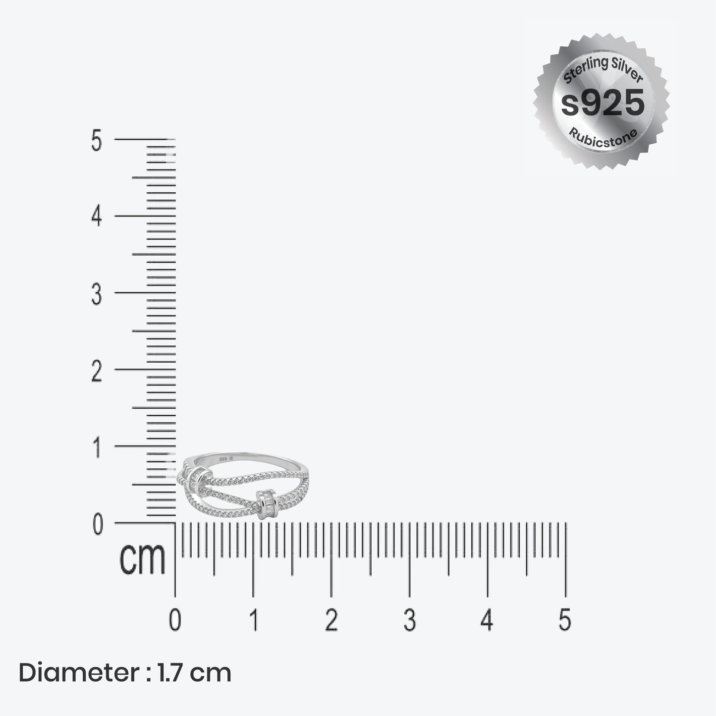 entwined grace ring– sterling silver & diamonds