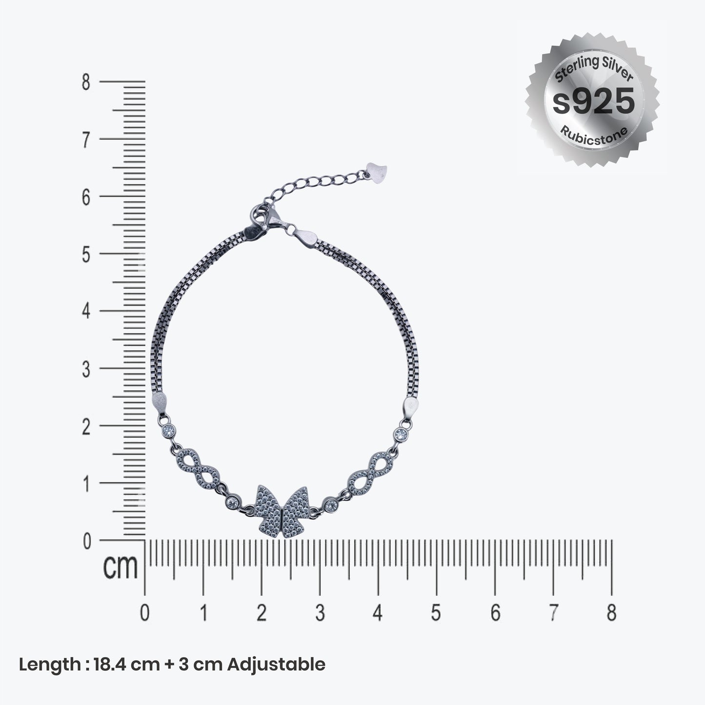 infinity butterfly bracelet – sterling silver with timeless charm