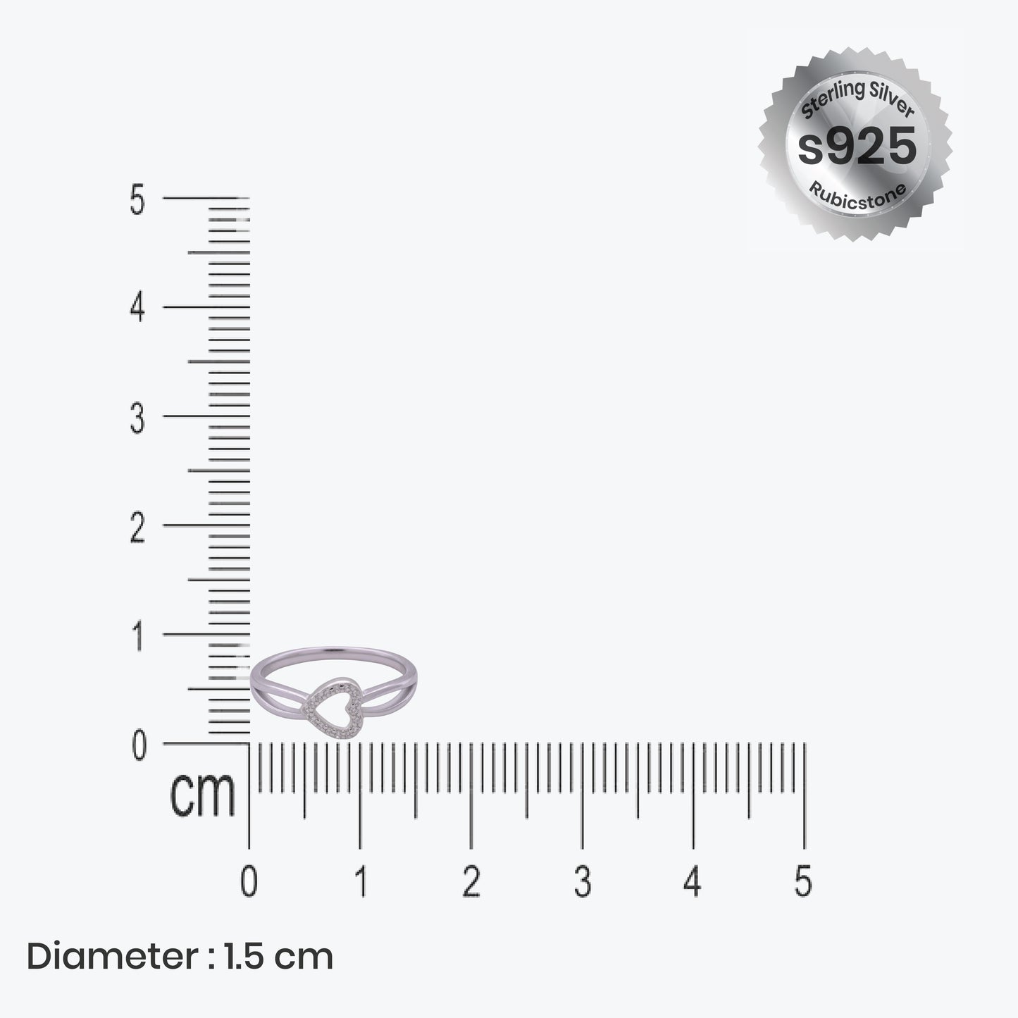 heart splendor ring – a sterling silver touch of romance