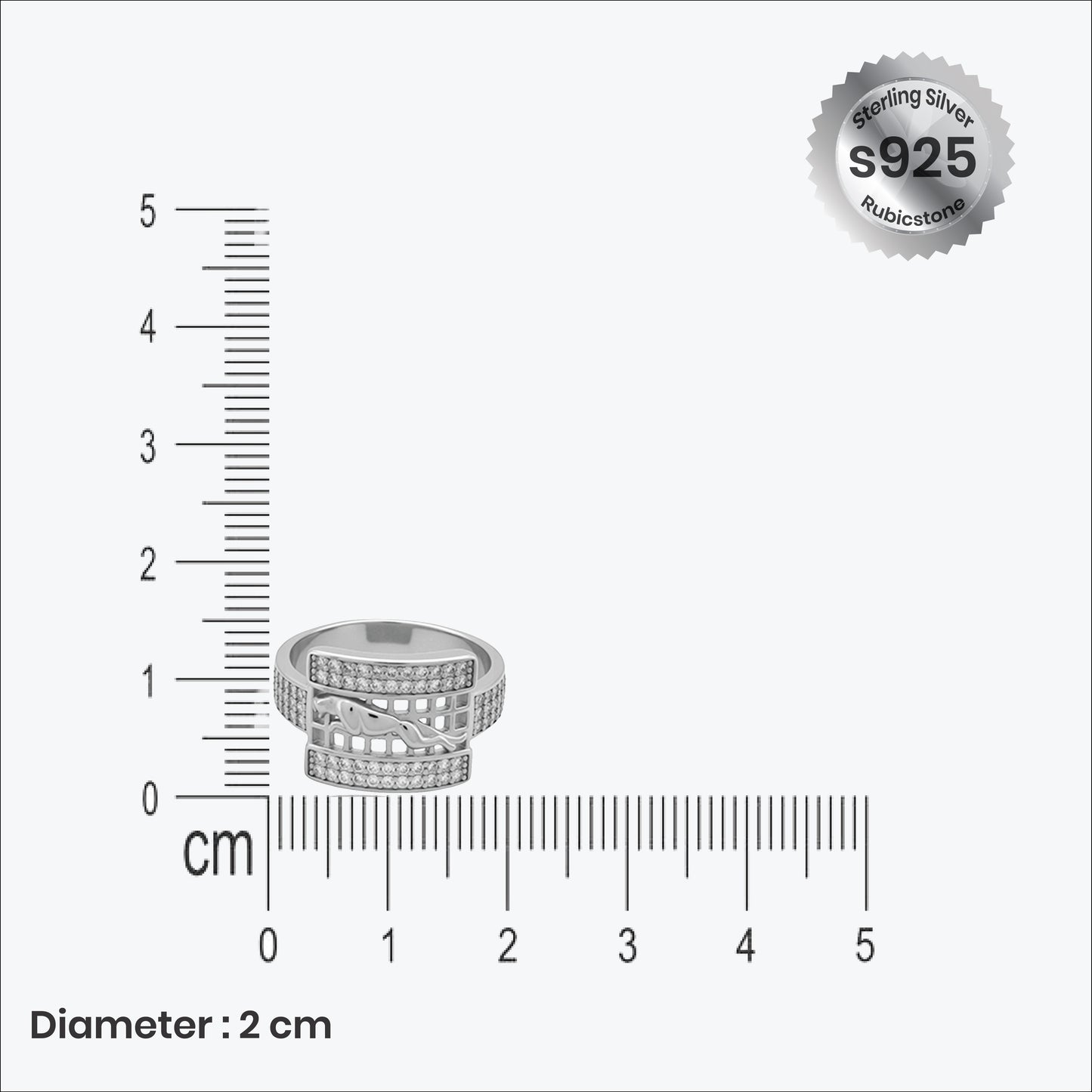 sterling silver stride ring – regal, dazzling touch – rubicstone