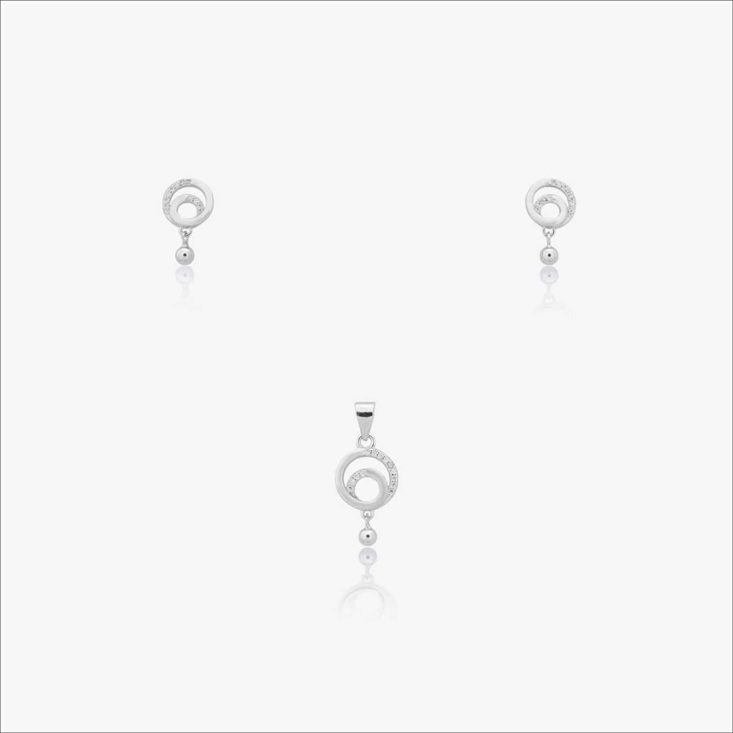 celeste flow set – sterling silver with radiant ease