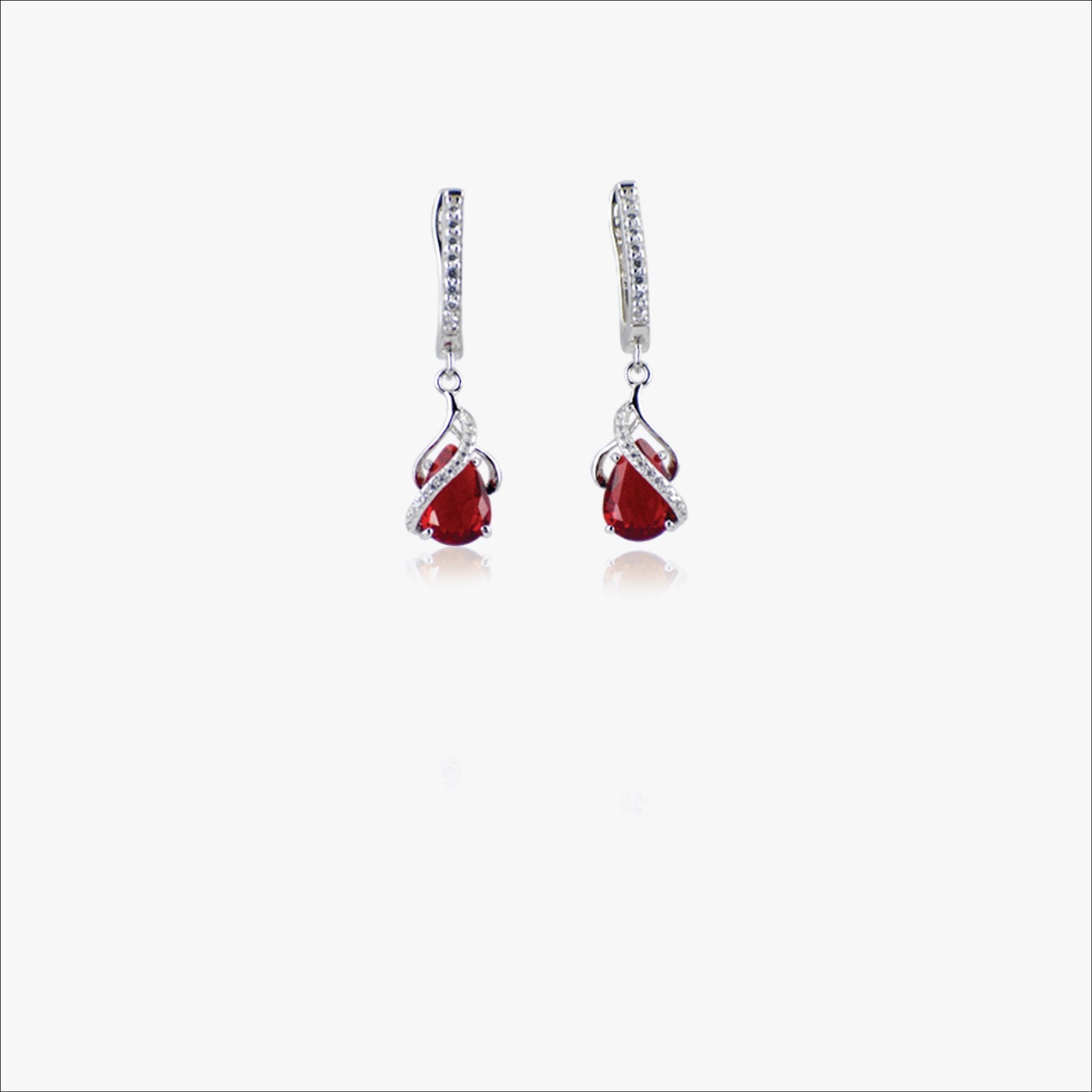 lovelle hoops – sterling silver in romantic sparkle