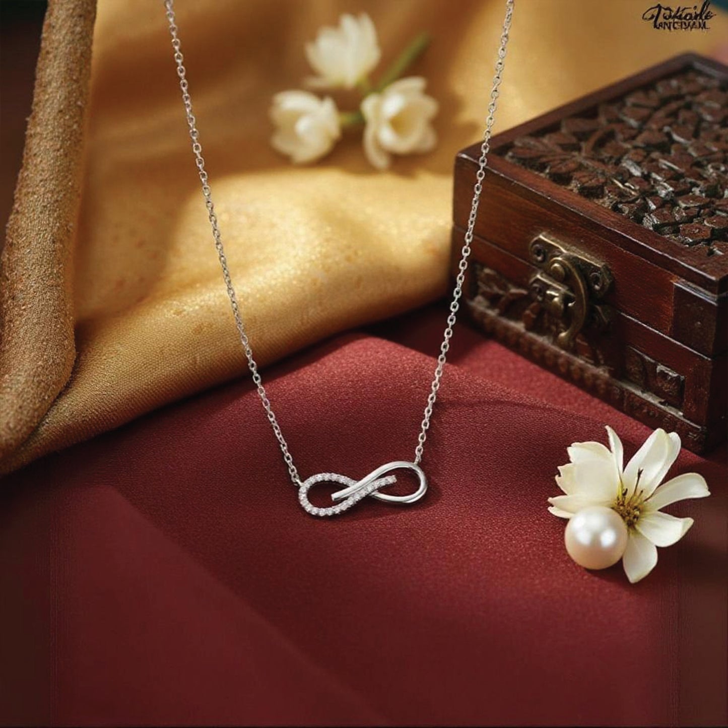 sterling silver infinity pendant