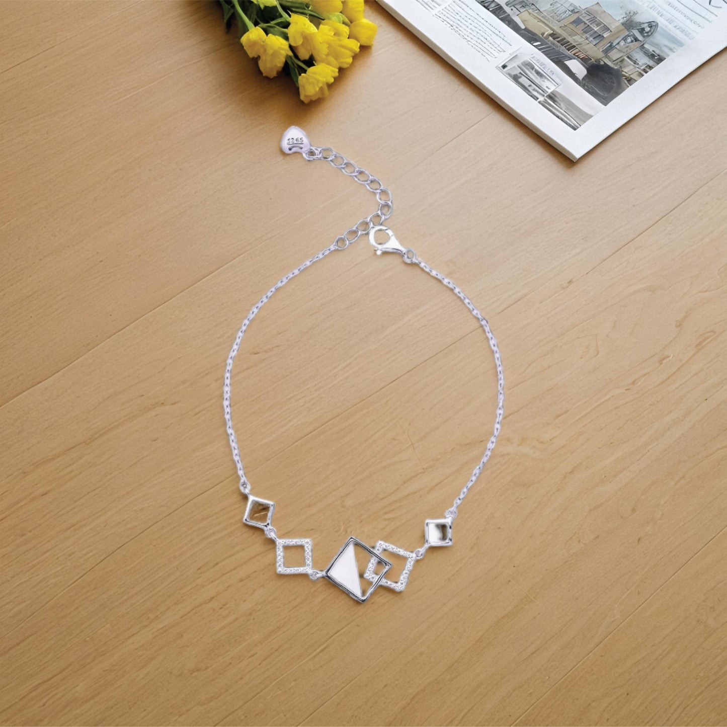 glowline bracelet – sterling silver