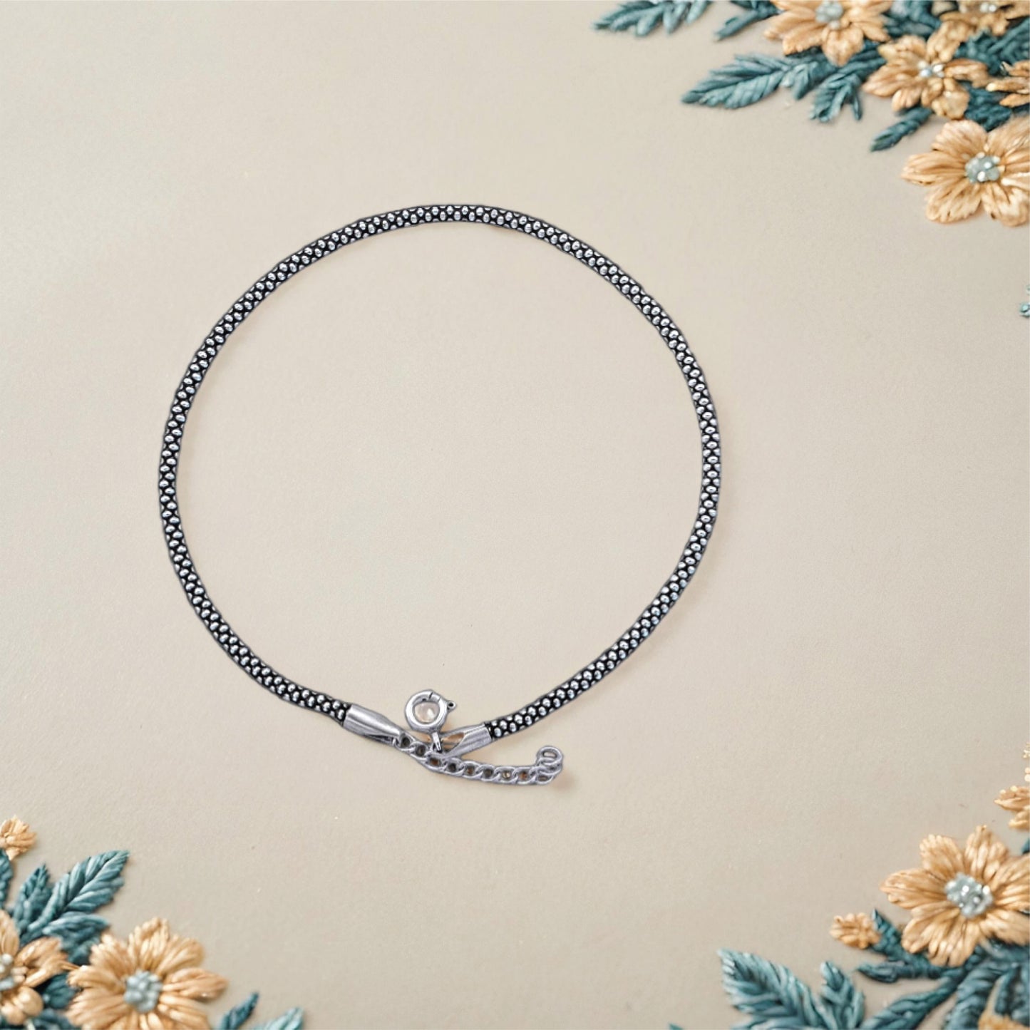 charmelle anklet – sterling silver