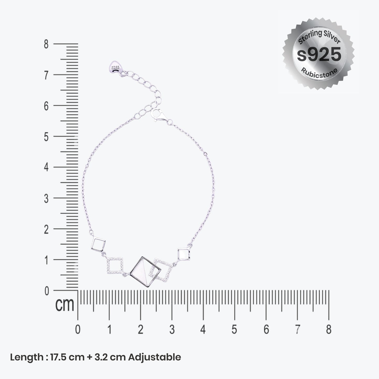 glowline bracelet – sterling silver