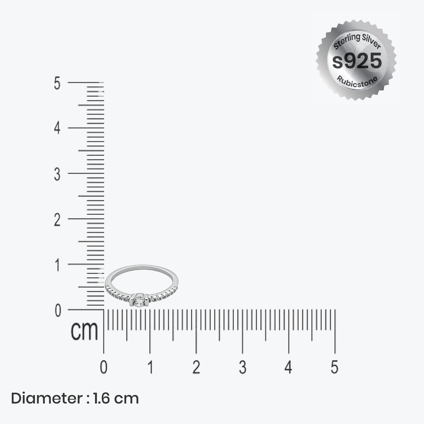 elysian halo ring – sterling silver with radiant beauty