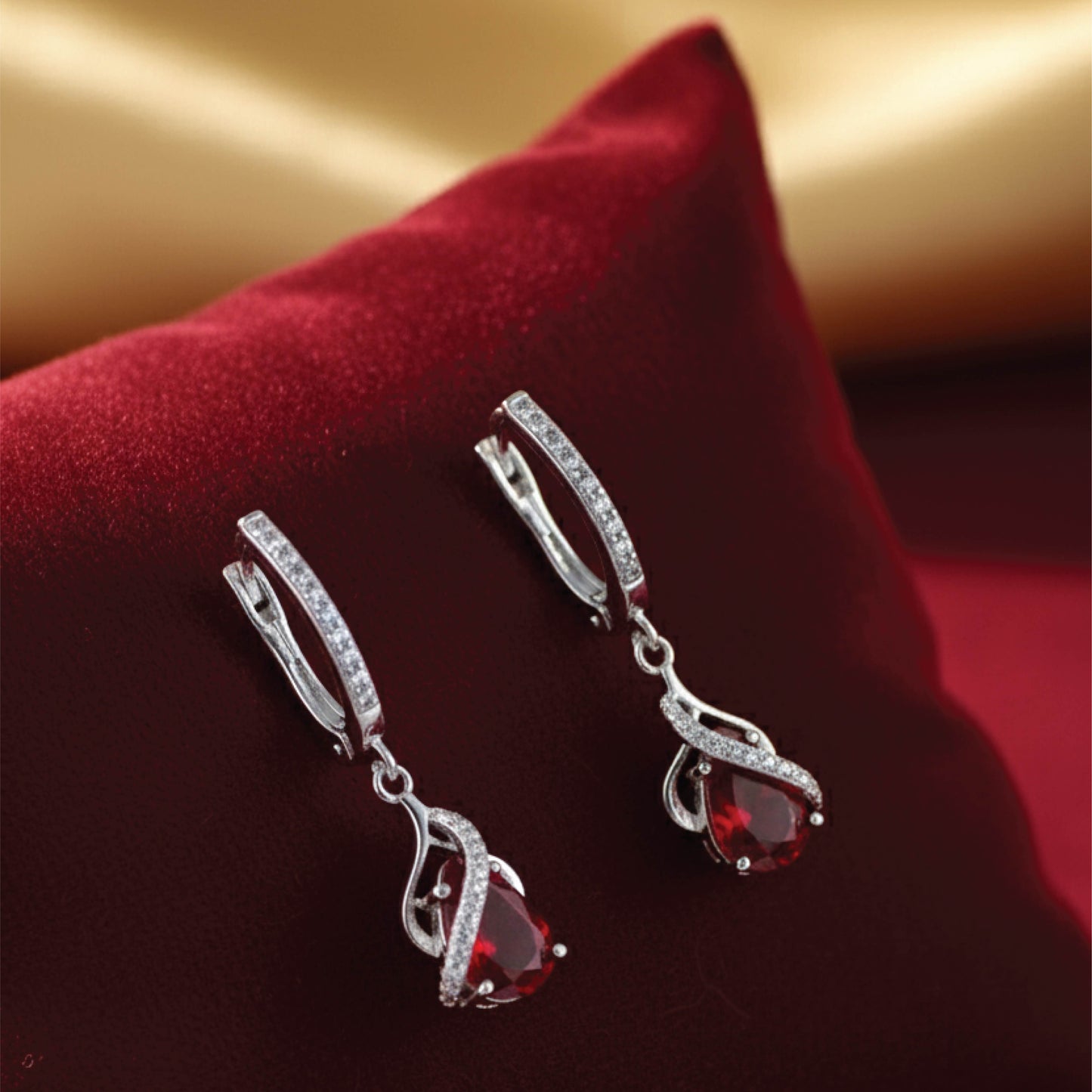 lovelle hoops – sterling silver in romantic sparkle