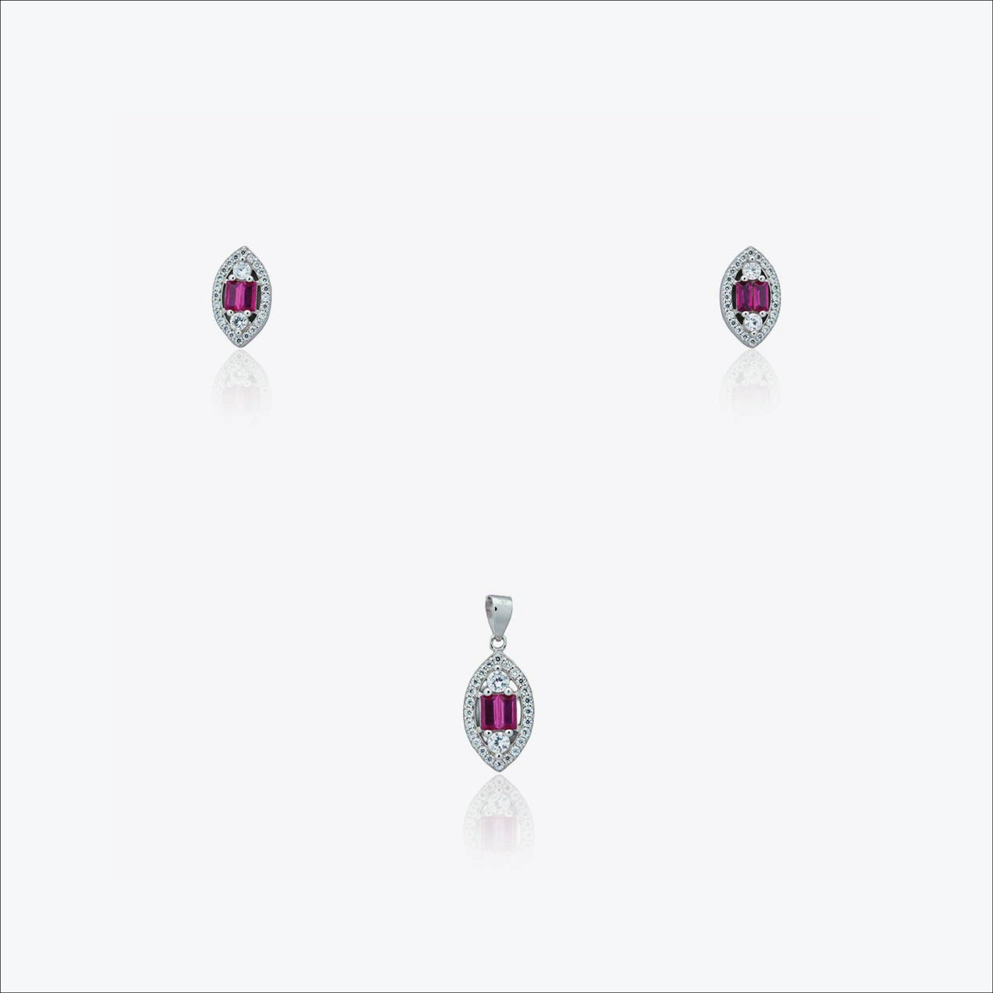 prism charm set – sterling silver in polished balance