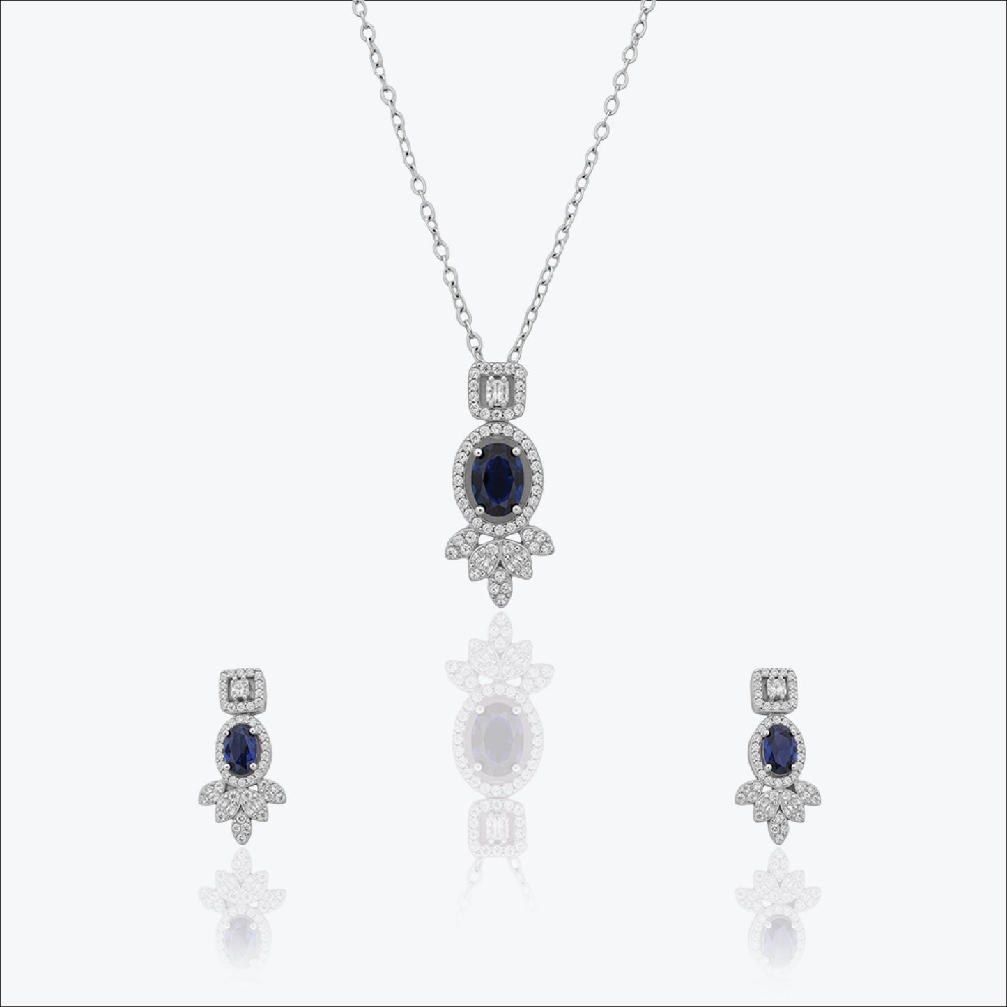 azurelight set – sterling silver