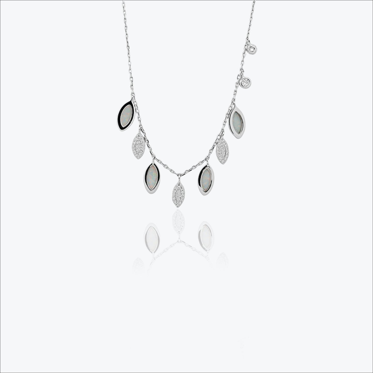 sylvara pendant – sterling silver in cascading grace