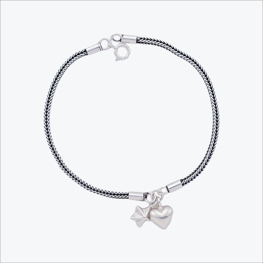 Braidele Anklet – Sterling Silver