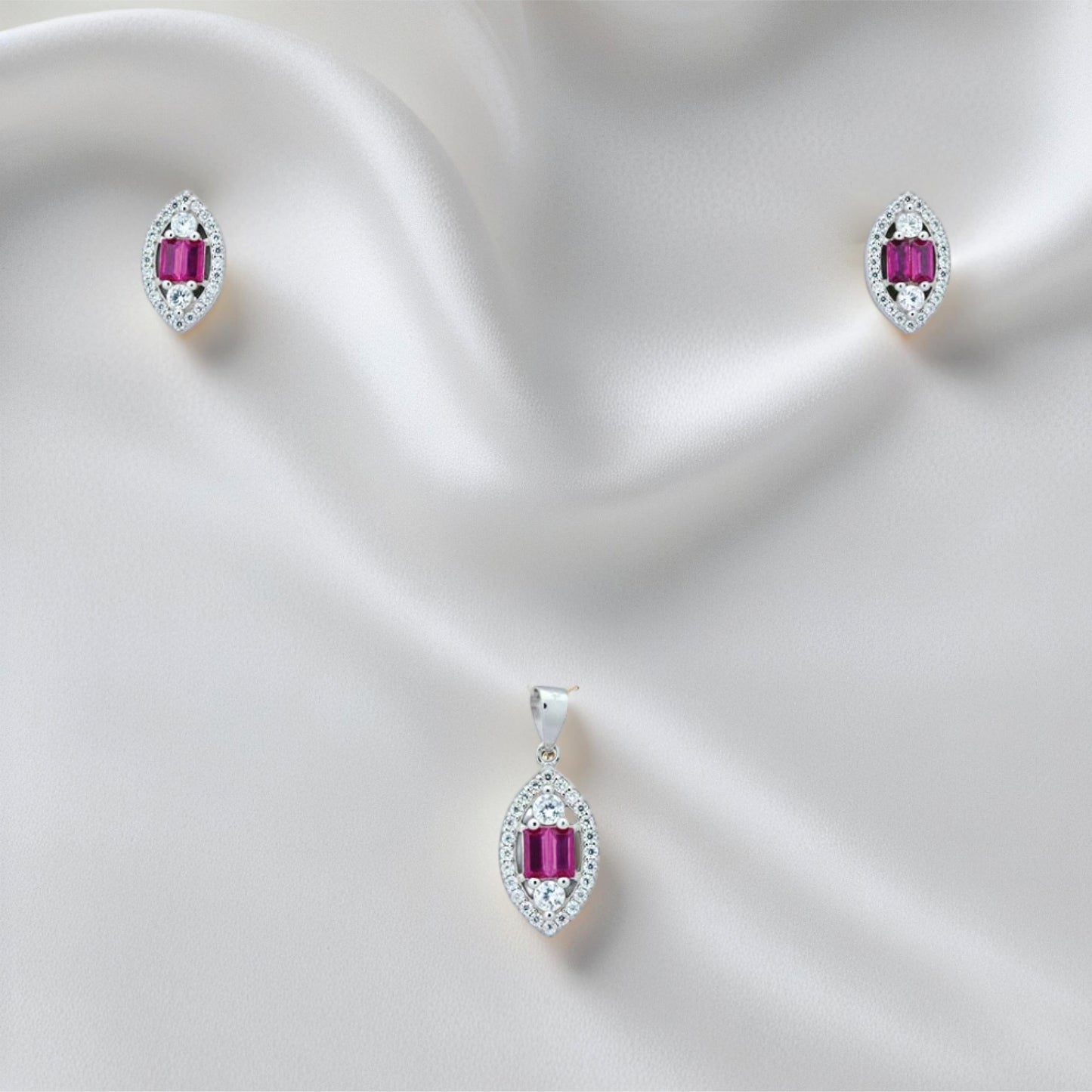 prism charm set – sterling silver in polished balance