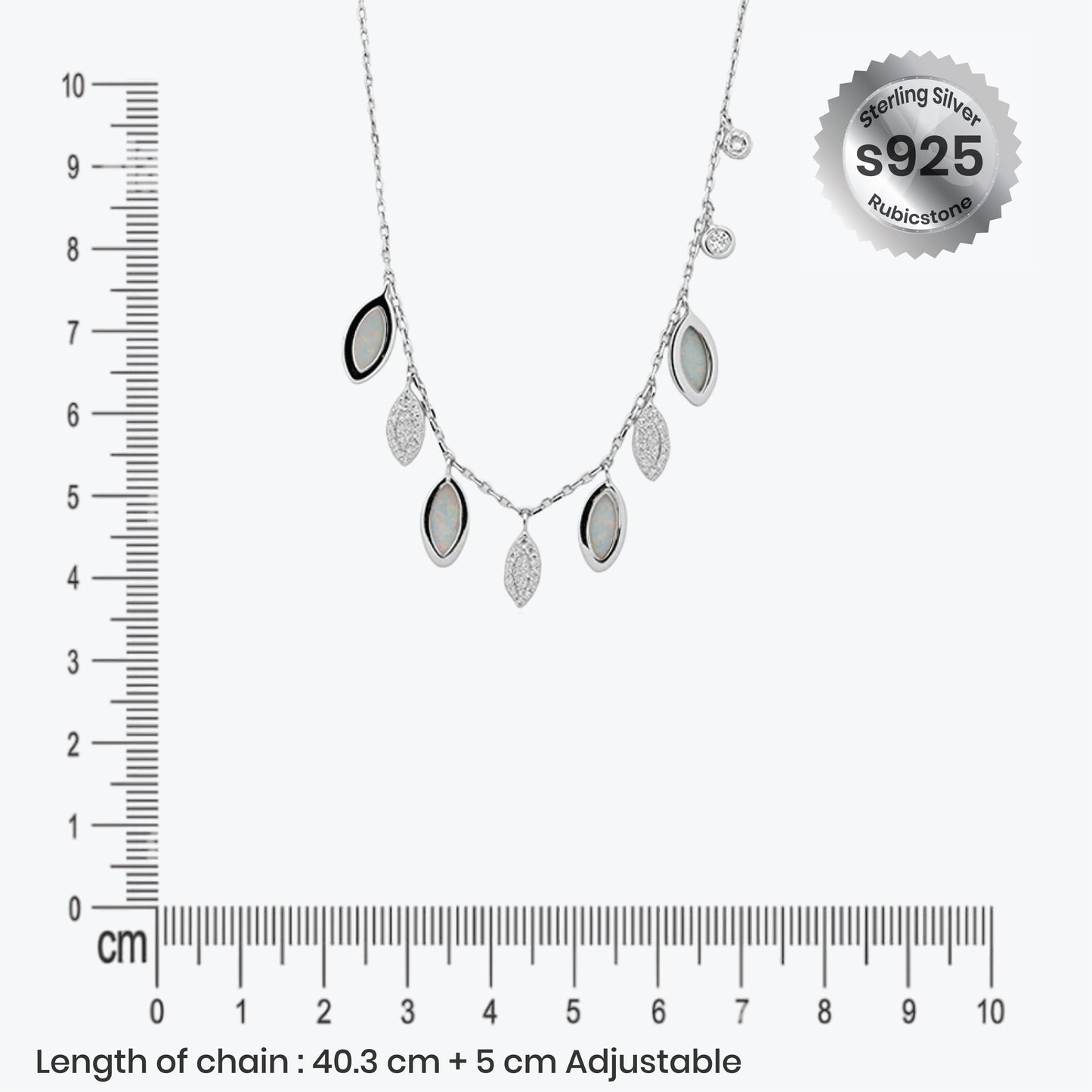 sylvara pendant – sterling silver in cascading grace