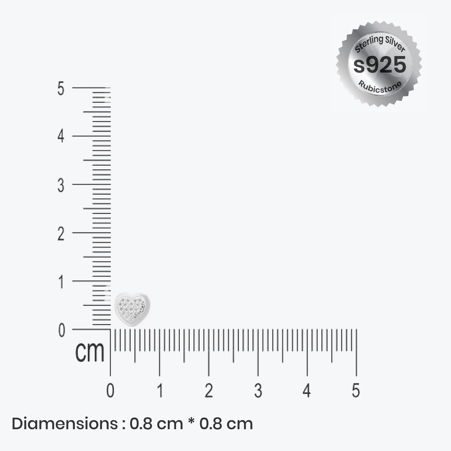 luma heart set – sterling silver in soft glow