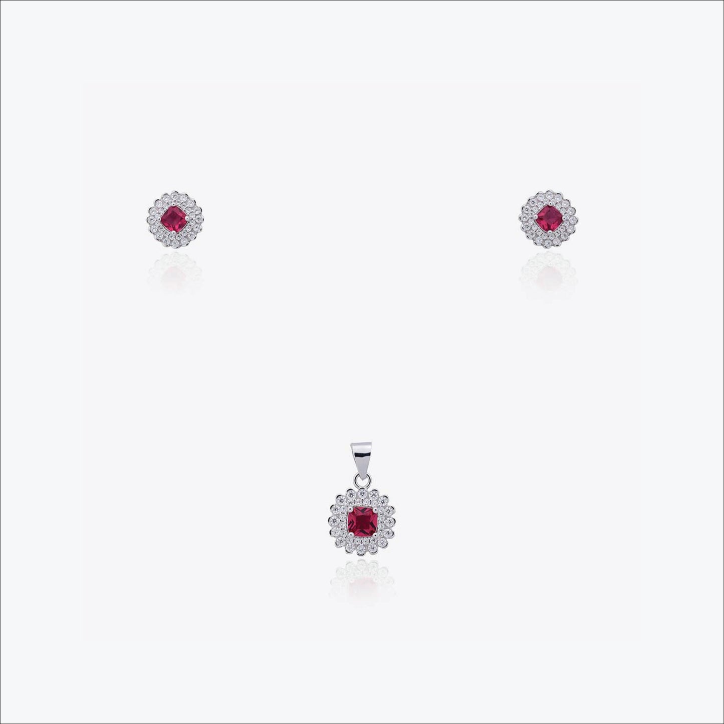 aira pendant – sterling silver in teardrop bloom