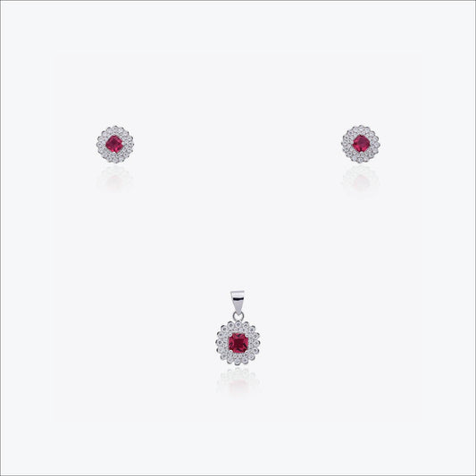 Aira Pendant – Sterling Silver in Teardrop Bloom