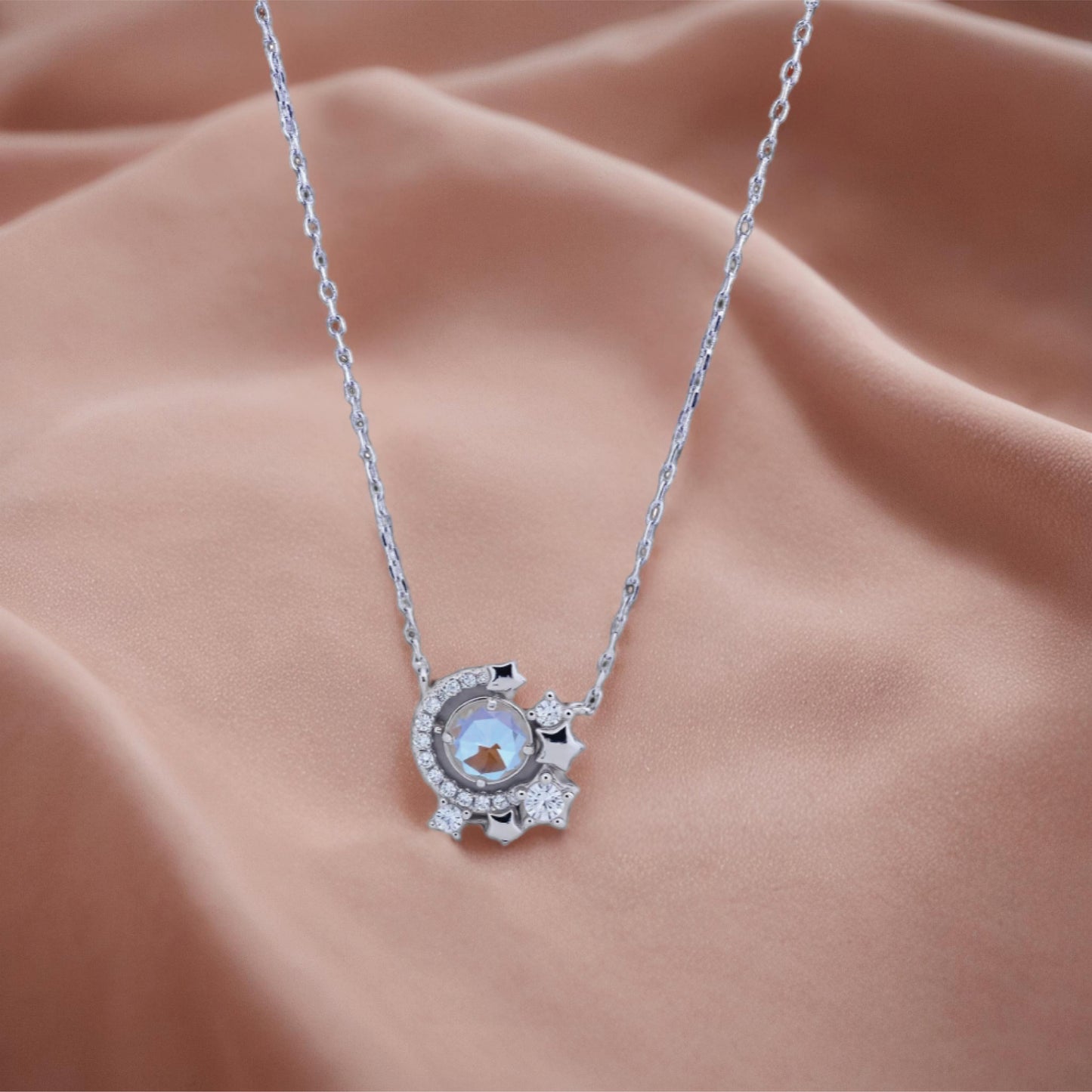 velin starry pendant – sterling silver