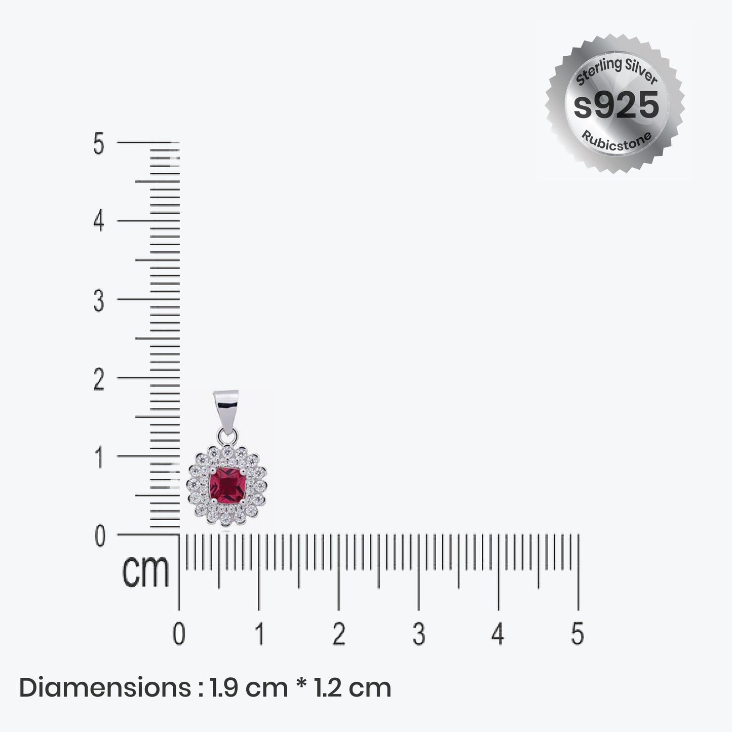 pinklight pendant – sterling silver with warm elegance