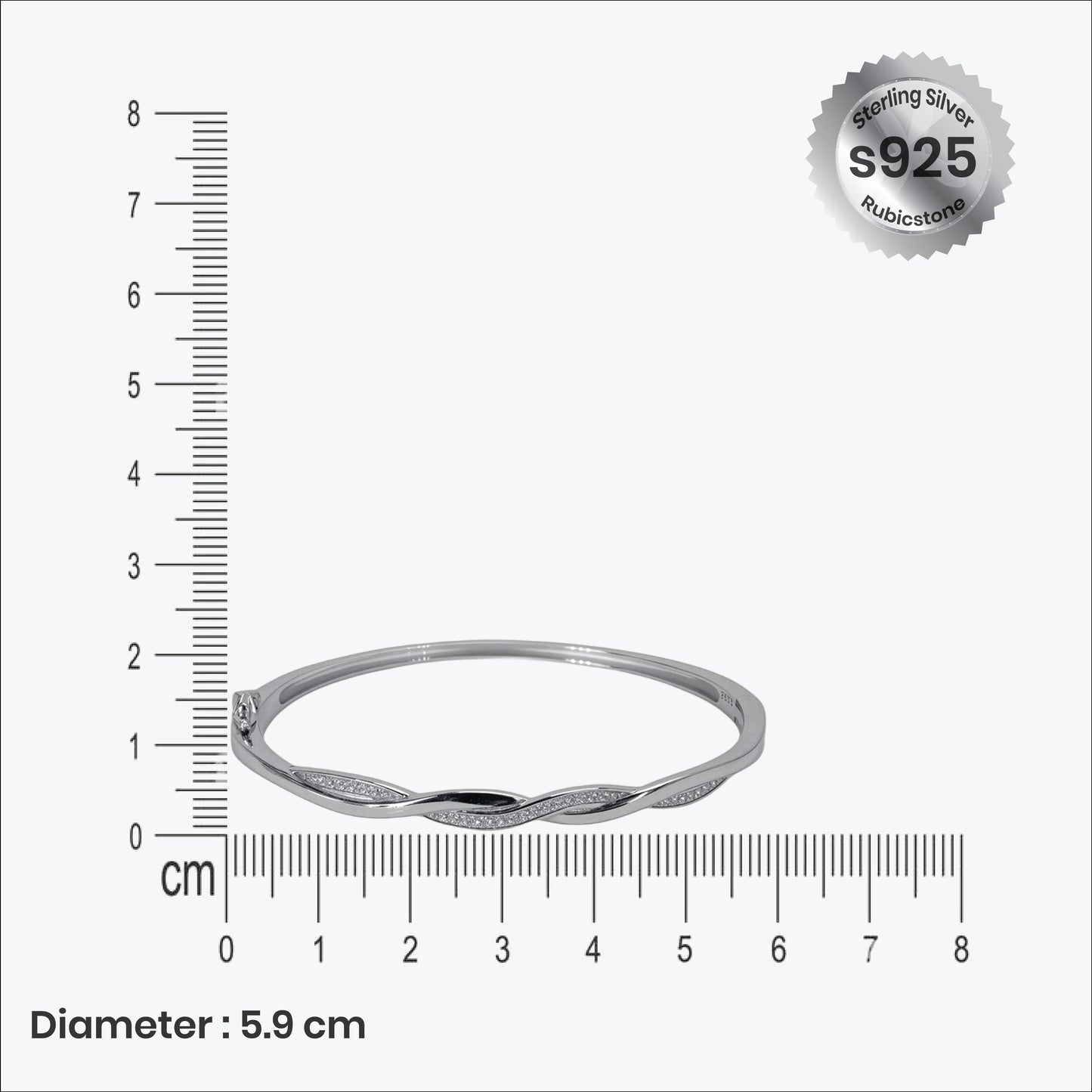 celestial flow bracelet – sterling silver with graceful sparkle