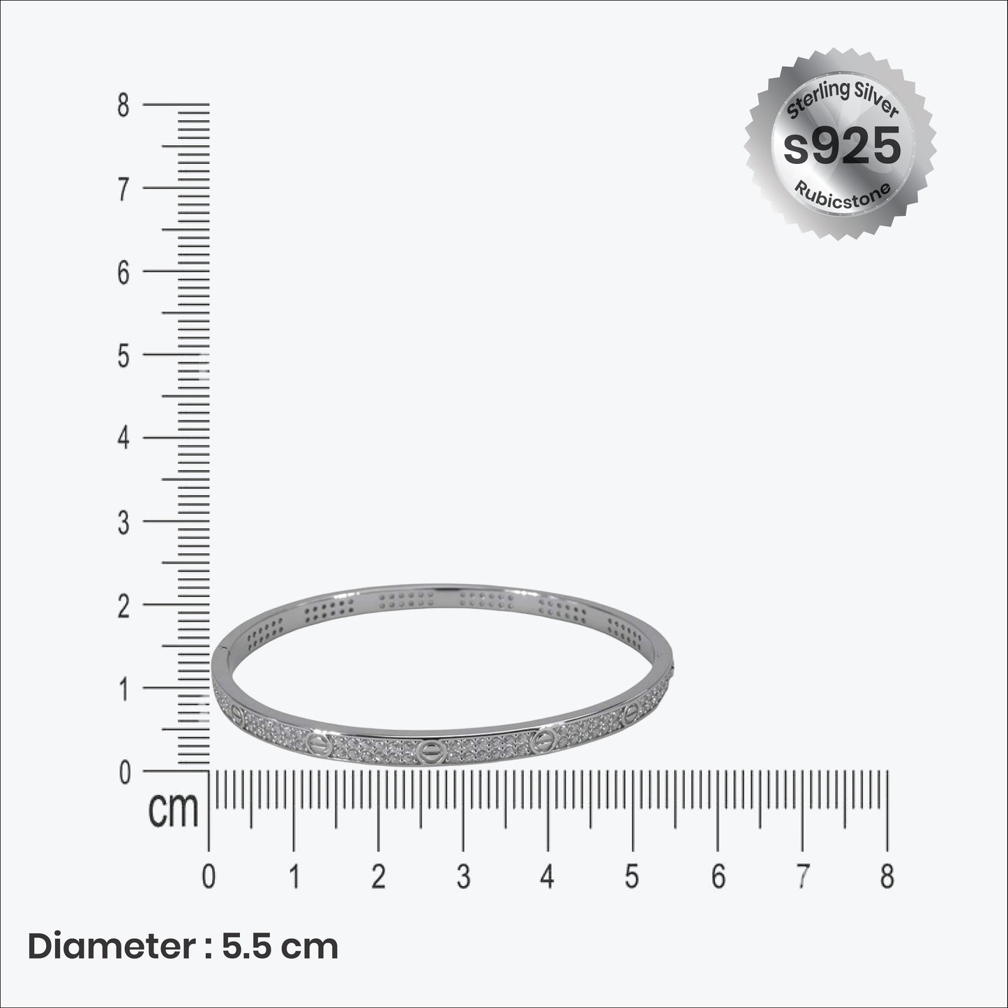 celestial halo bracelet–sterling silver radiant charm – rubicstone
