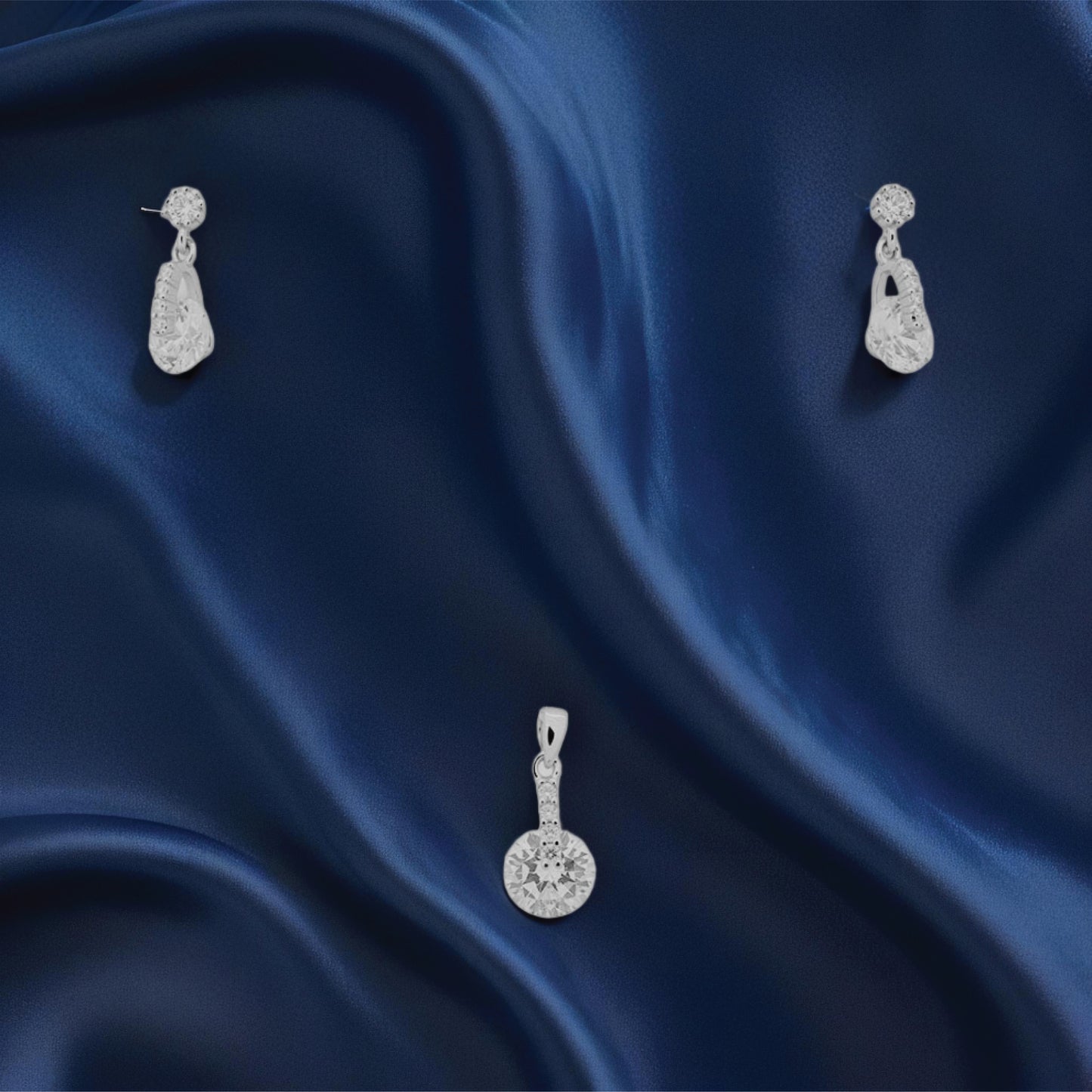 maris curve set – sterling silver in sculpted elegance