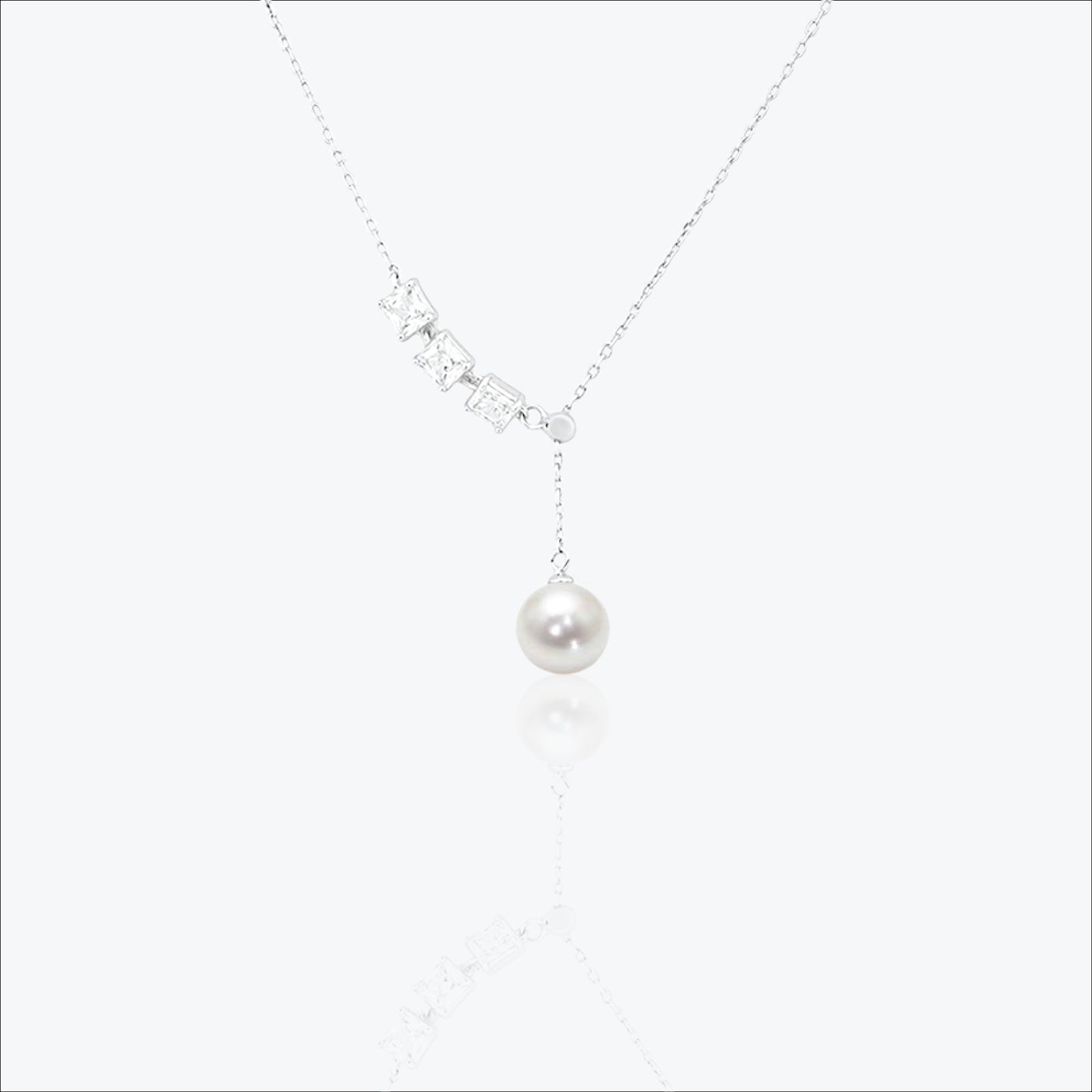 pearlfall pendant – sterling silver radiance