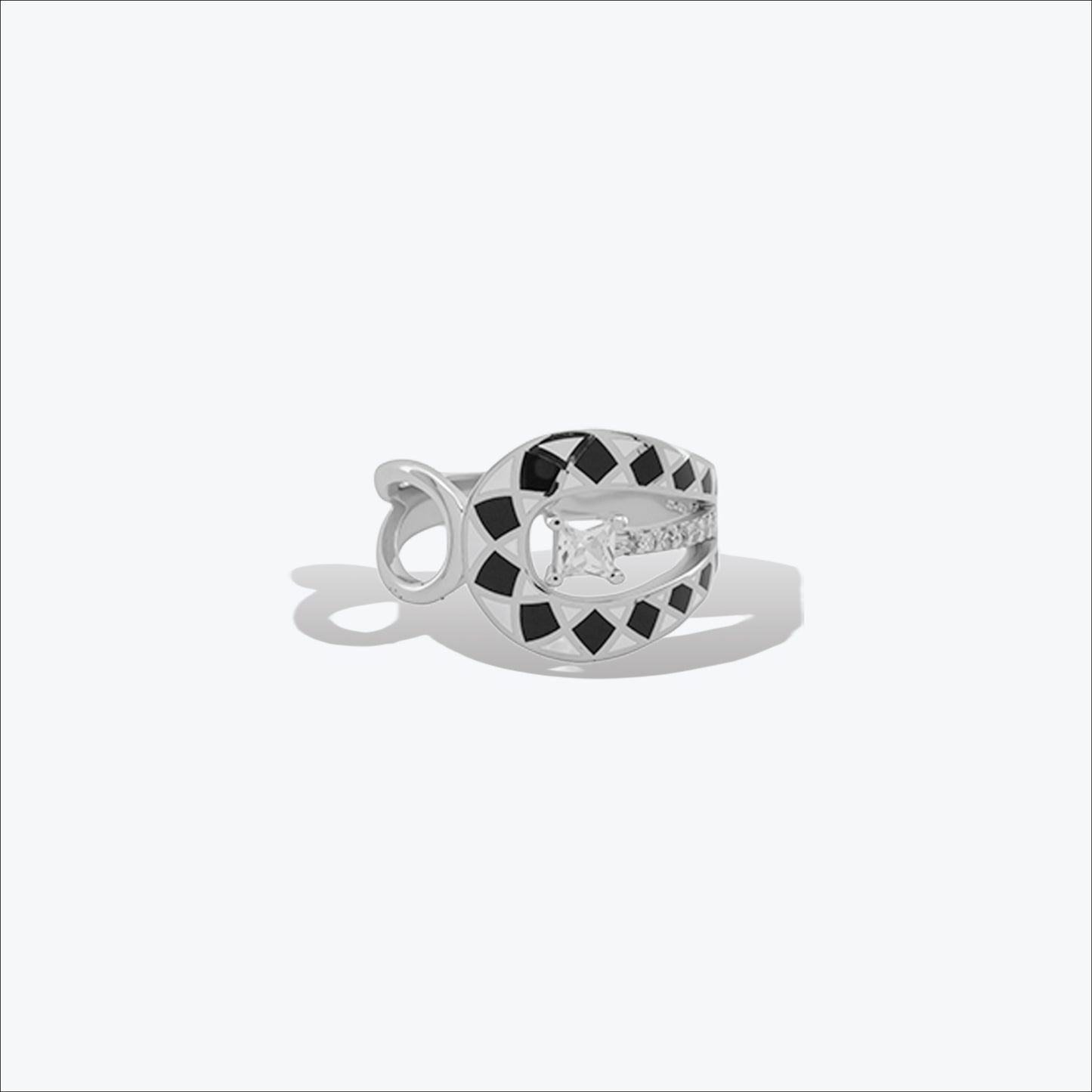twinheart ring – sterling silver in modern romance