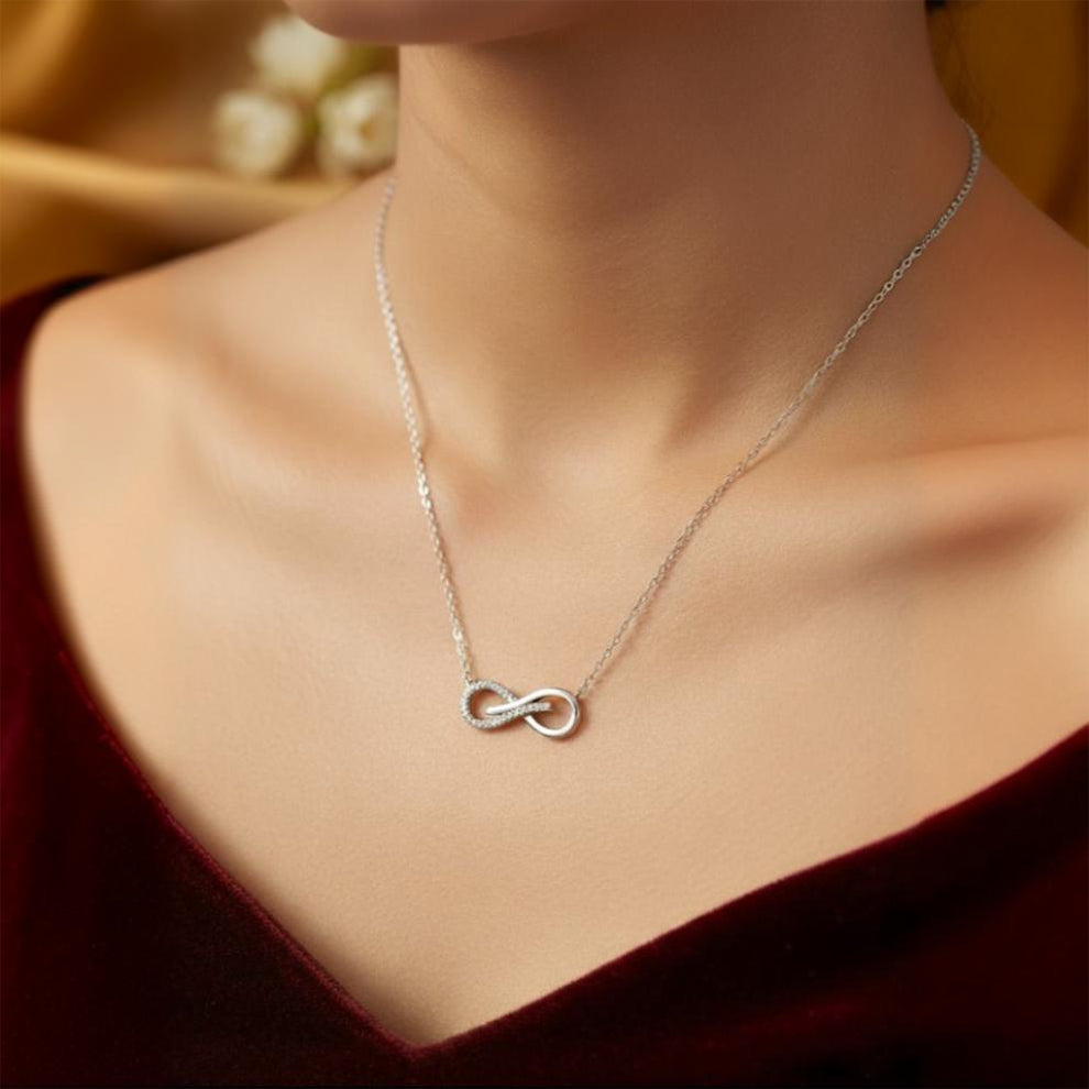 sterling silver infinity pendant